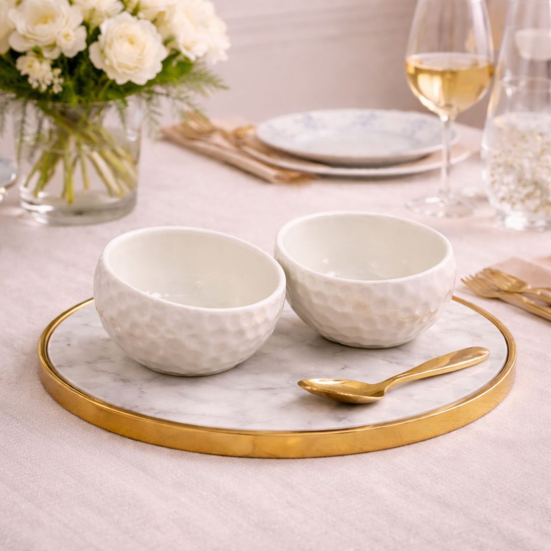 Bone China Nut Bowl (Set of 2)