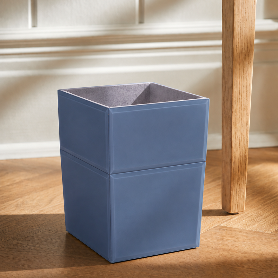 Grey Glass Bin