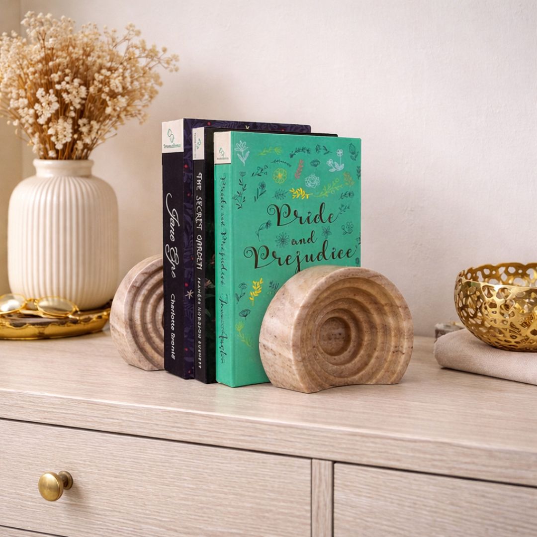 Ripple Stone Bookend