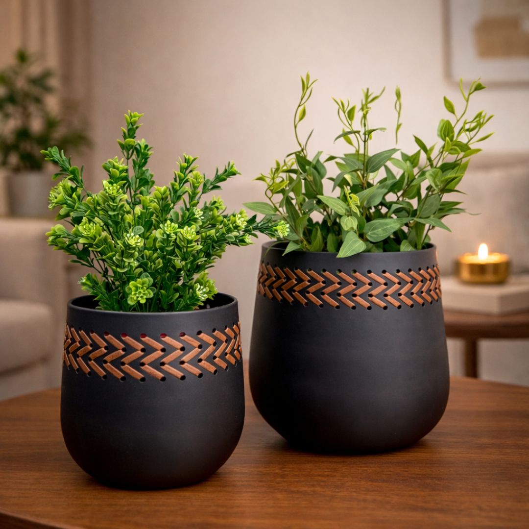 Soho Planter - Black Set of 2