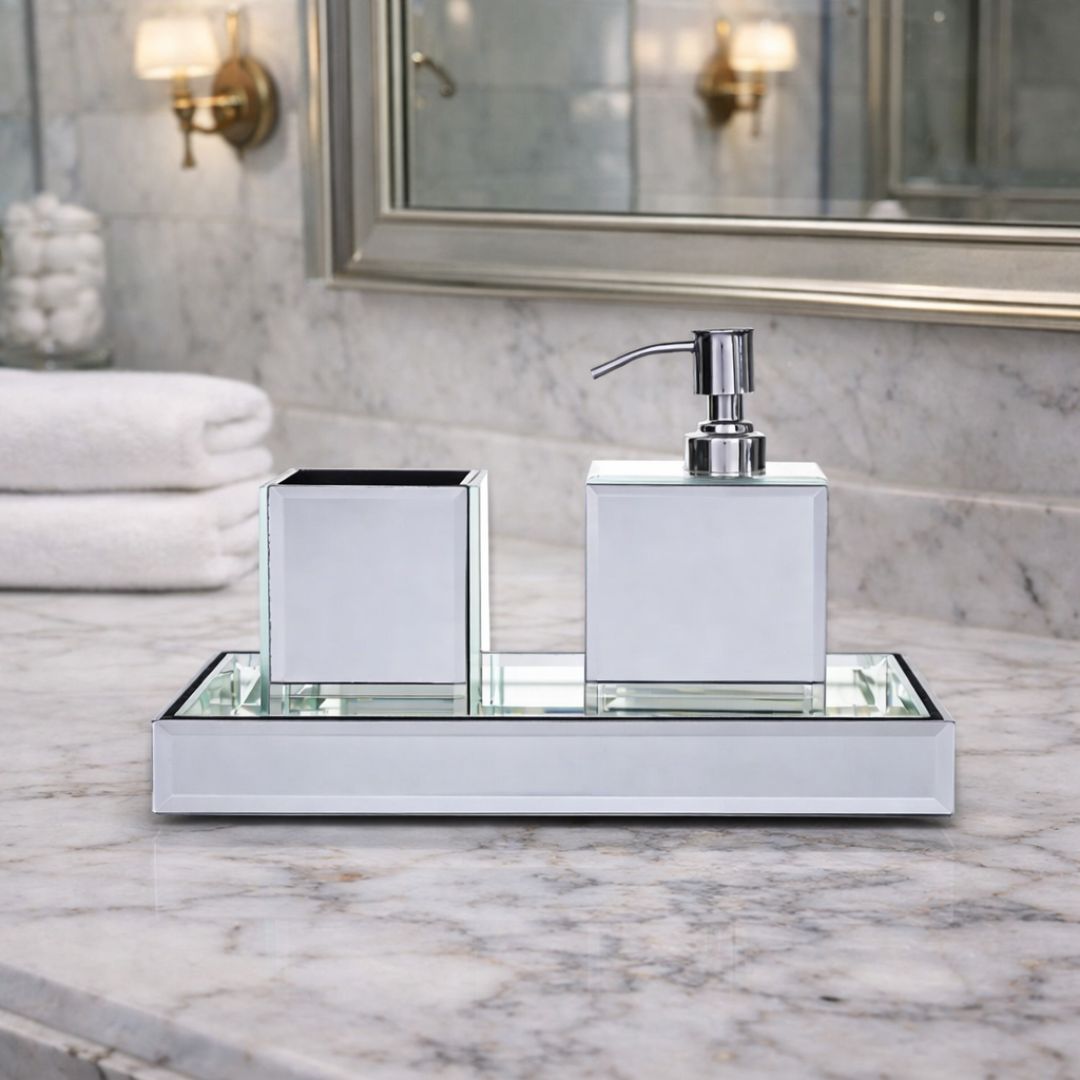 Luxe Clear Mirrored Tumbler