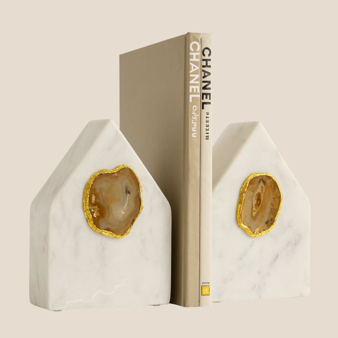 Casa Agate Bookends