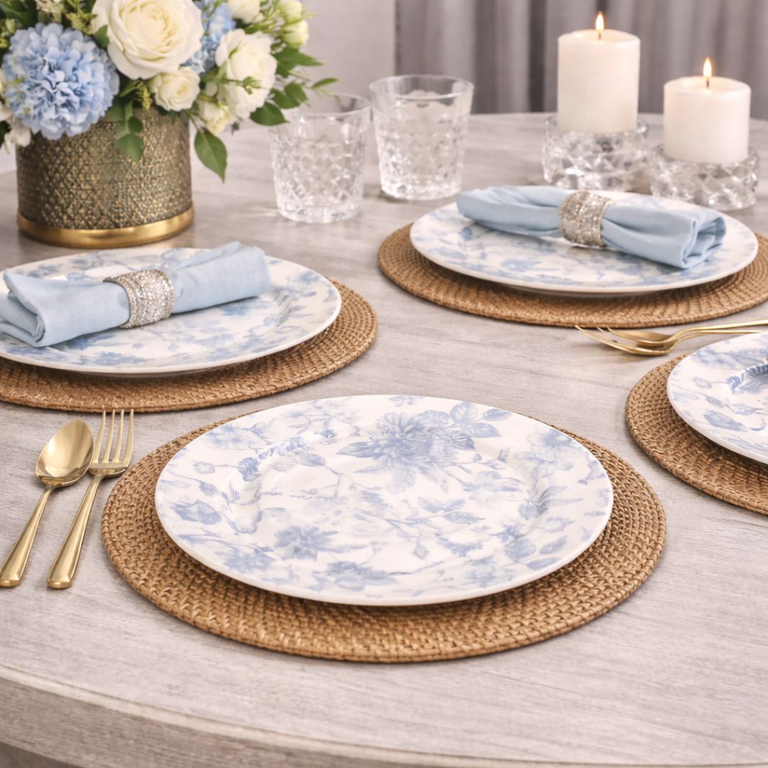 Serene Bone China - Quarter Plates (Set of4)