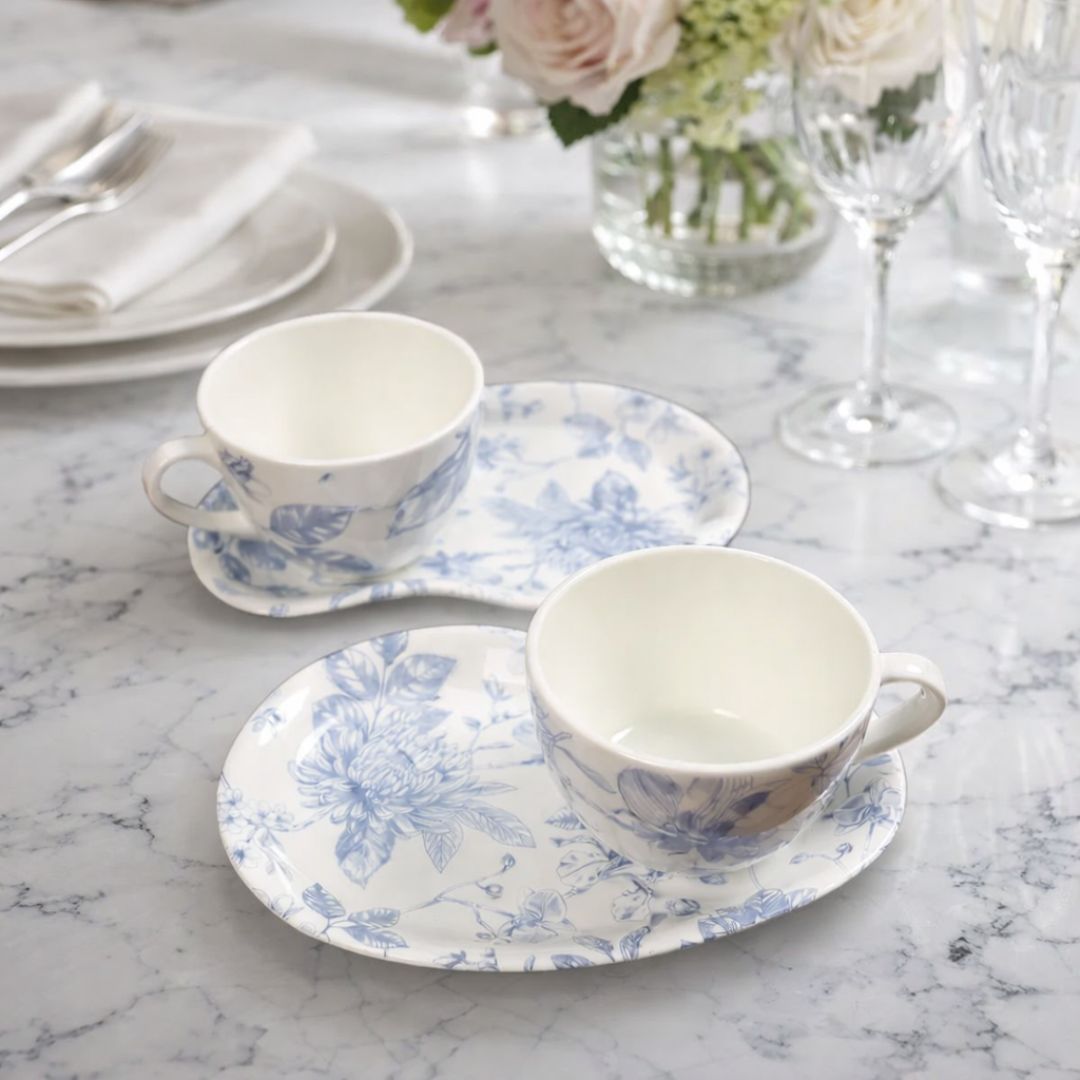 Serene Bone China Cup & saucer (Set of 2)