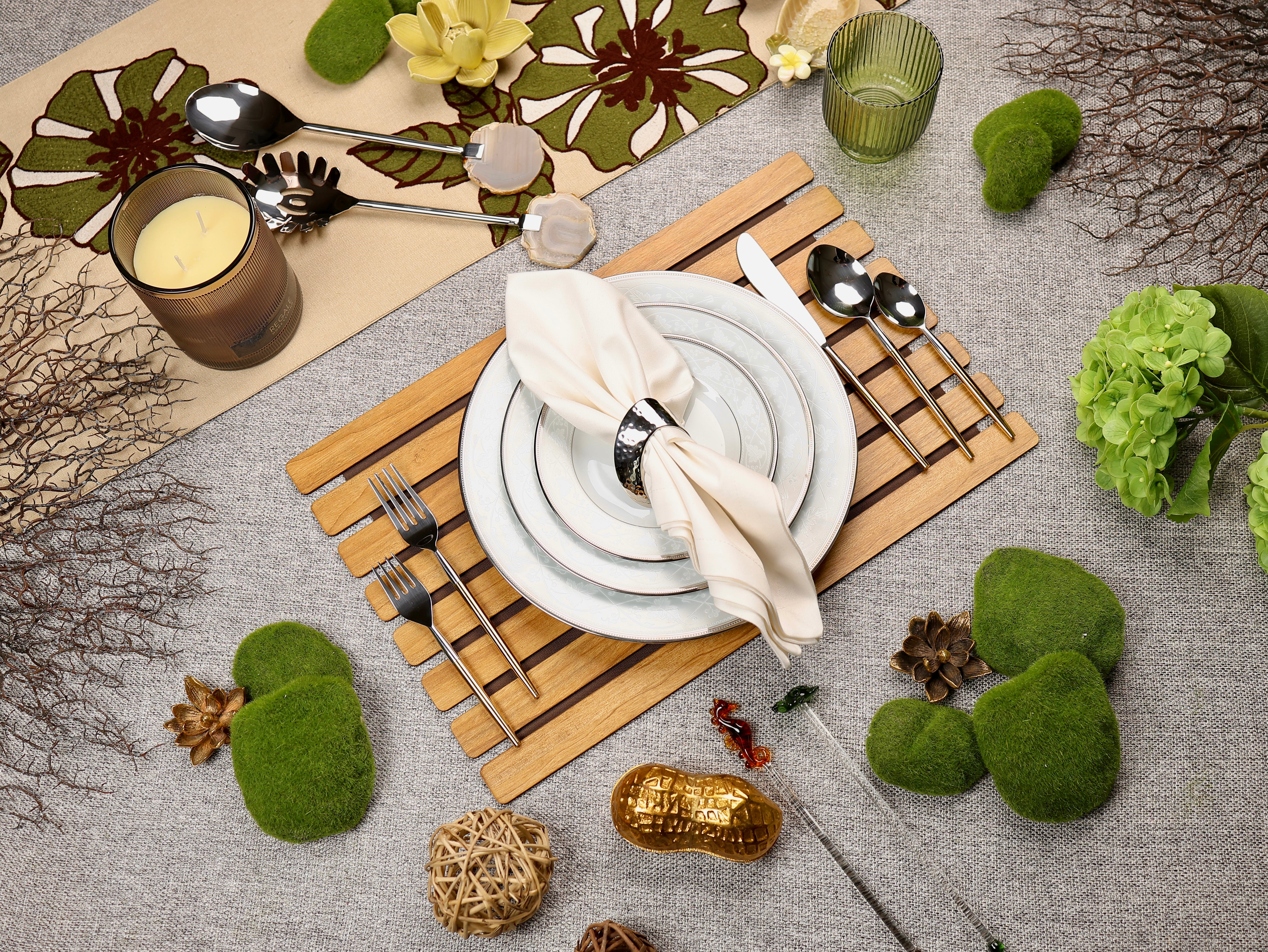 Slated Foldable Table Mats