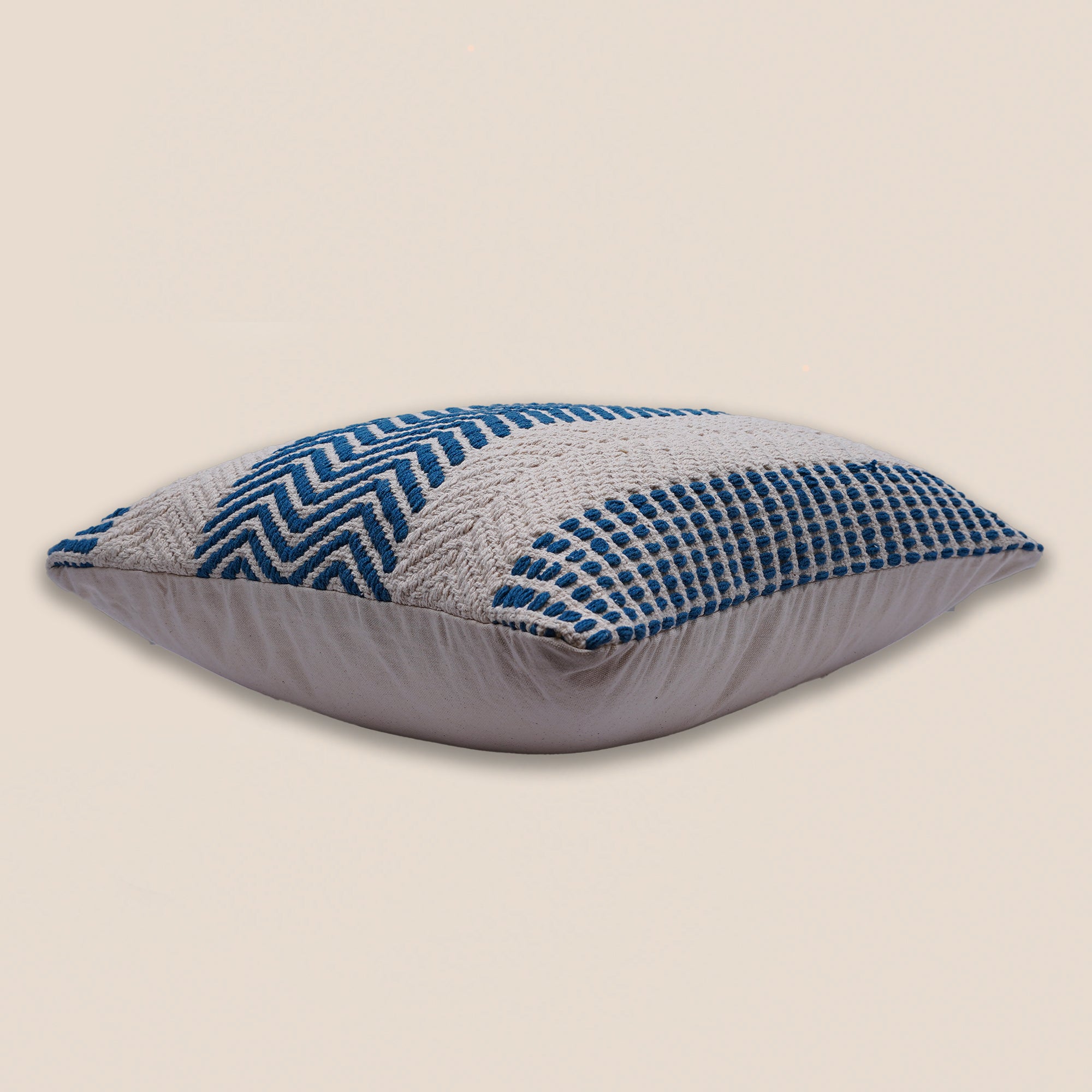 Indigo Rhythm Cushion Cover