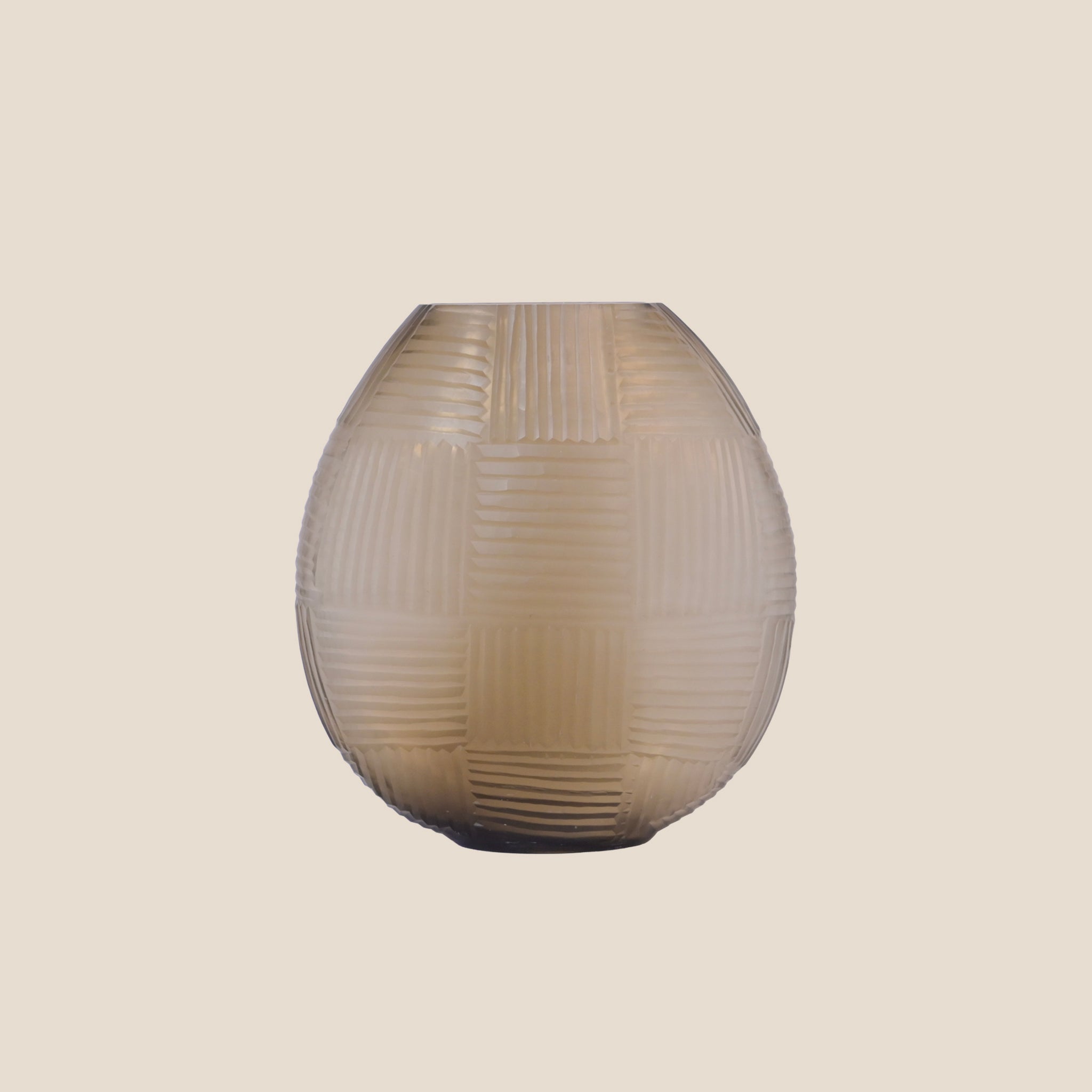 The Ochre Grid Vase