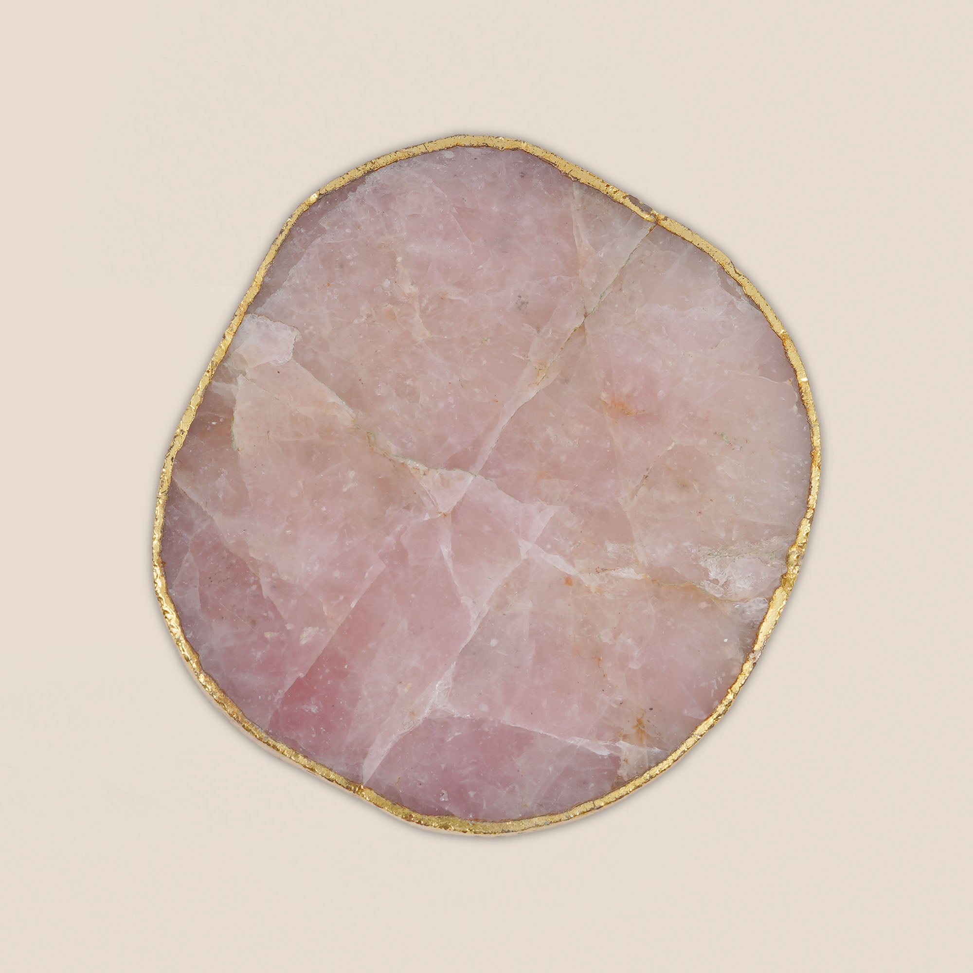 Rose Quartz Coaster (Set of 2)