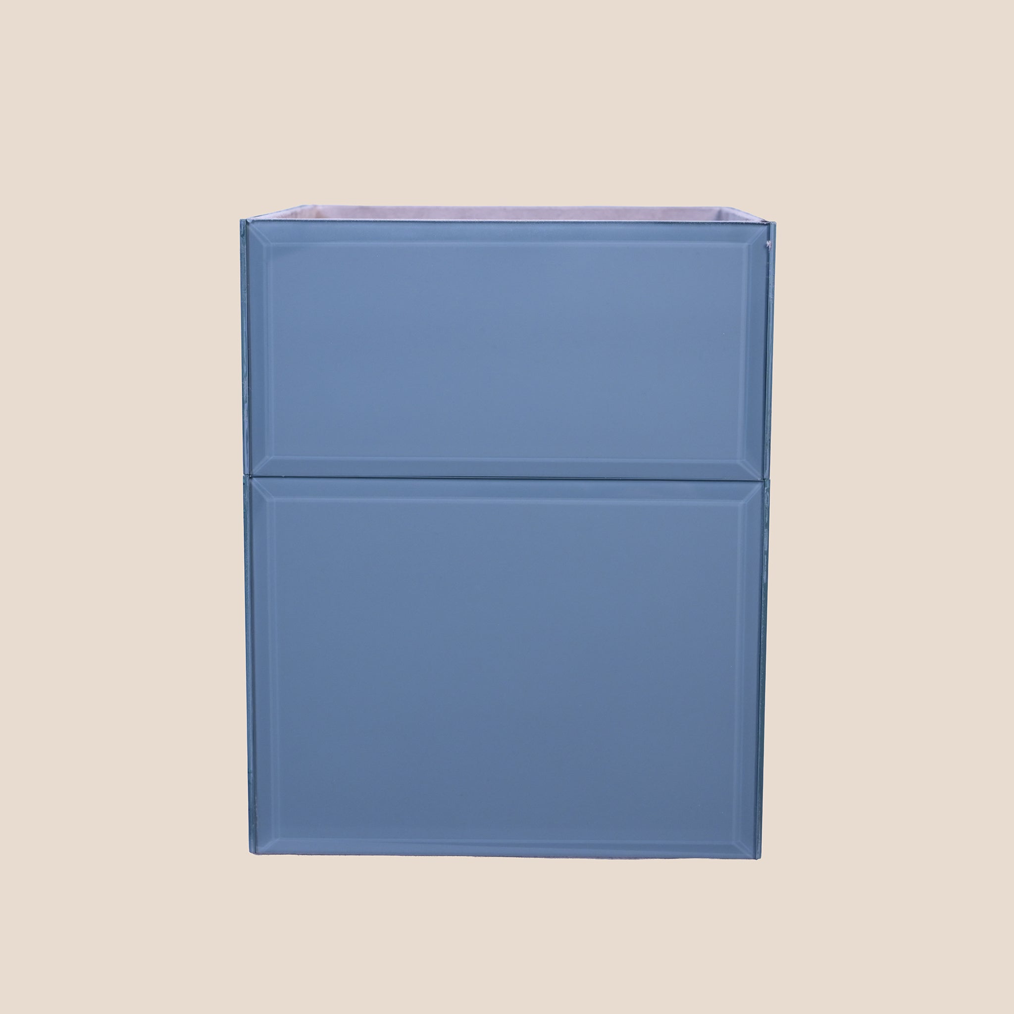 Grey Glass Bin