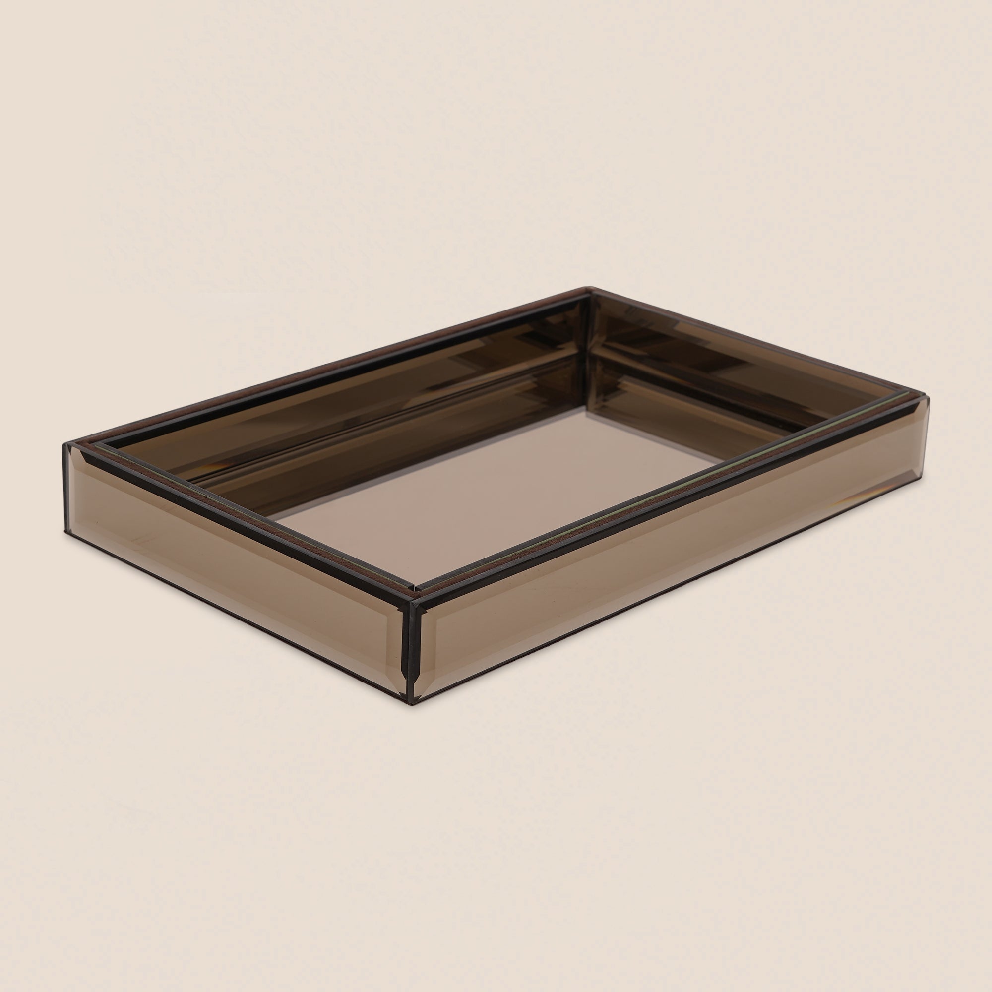 Luxe Bronze Mirrored Tray