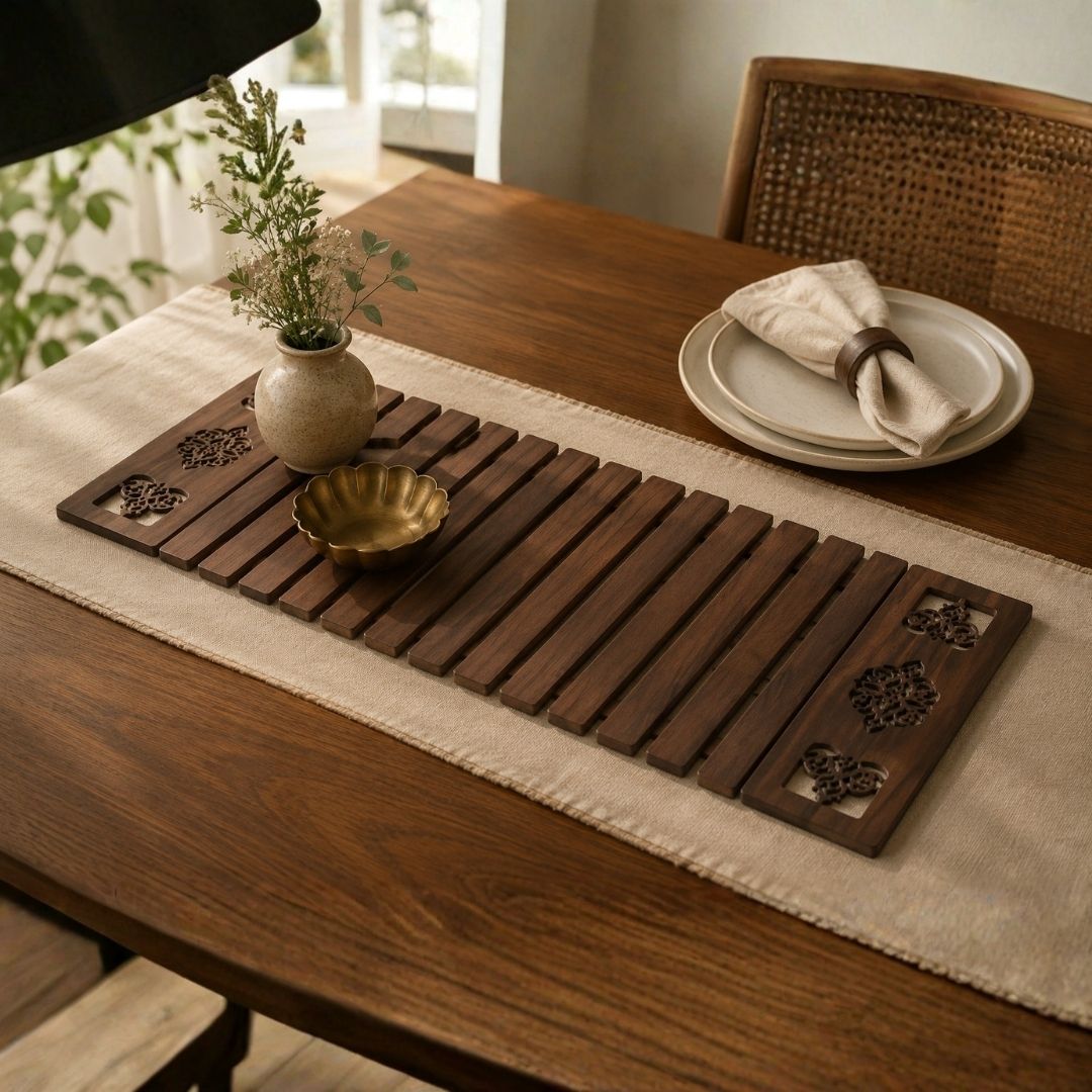 Carved Folding Table Runner - Small