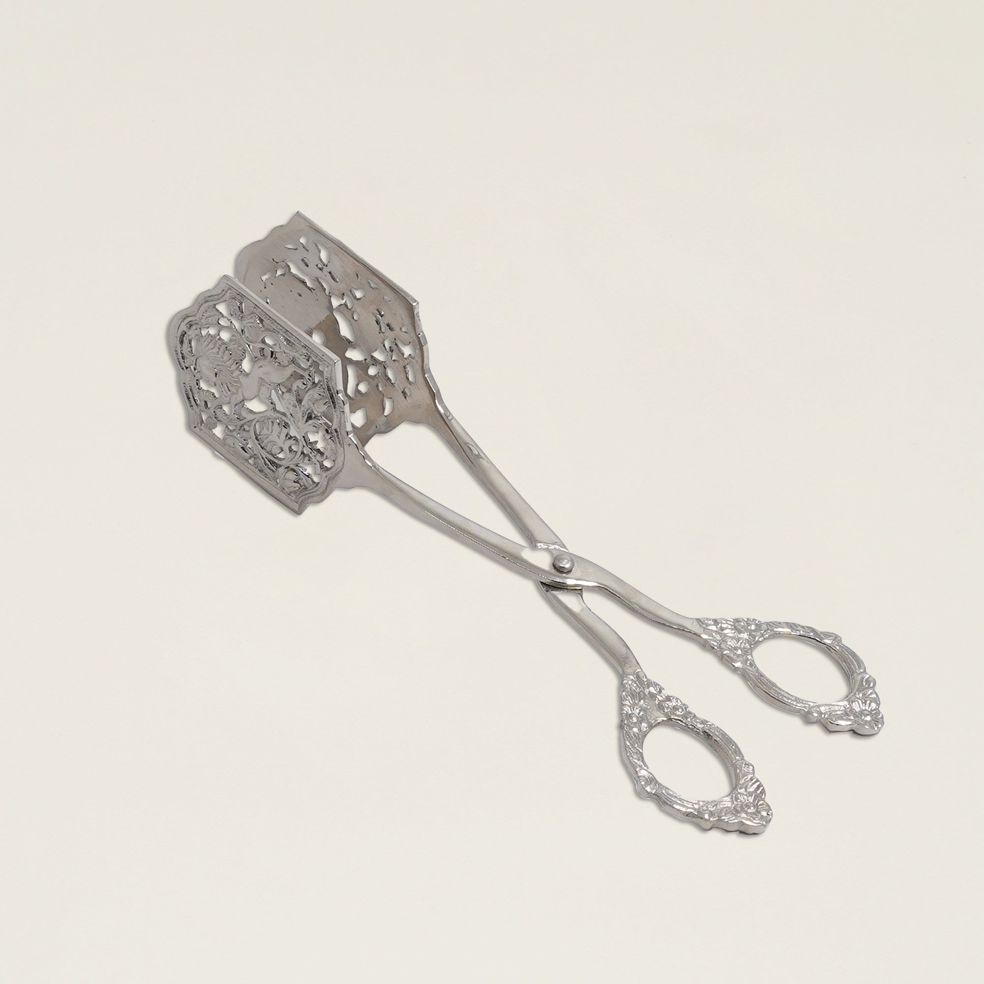 Regal Filigree Silver Pastry Tong