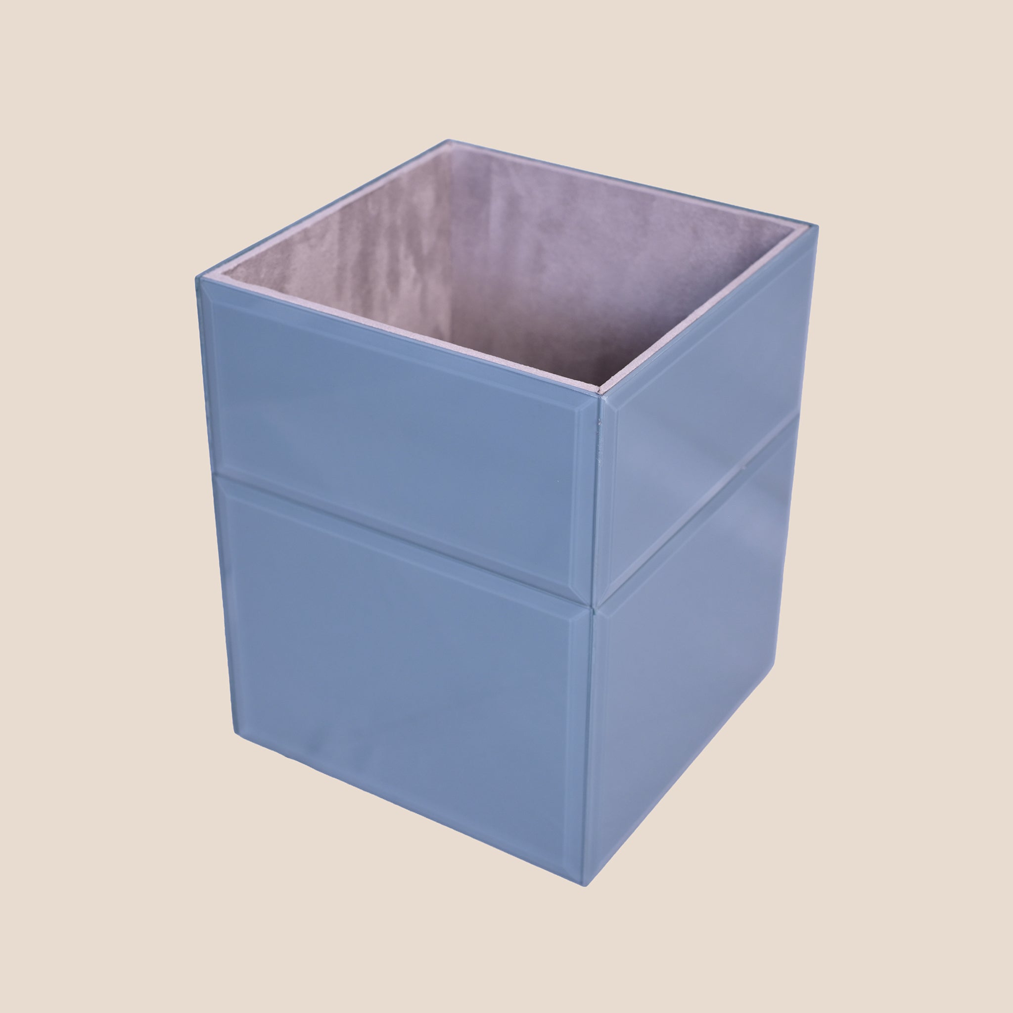 Grey Glass Bin