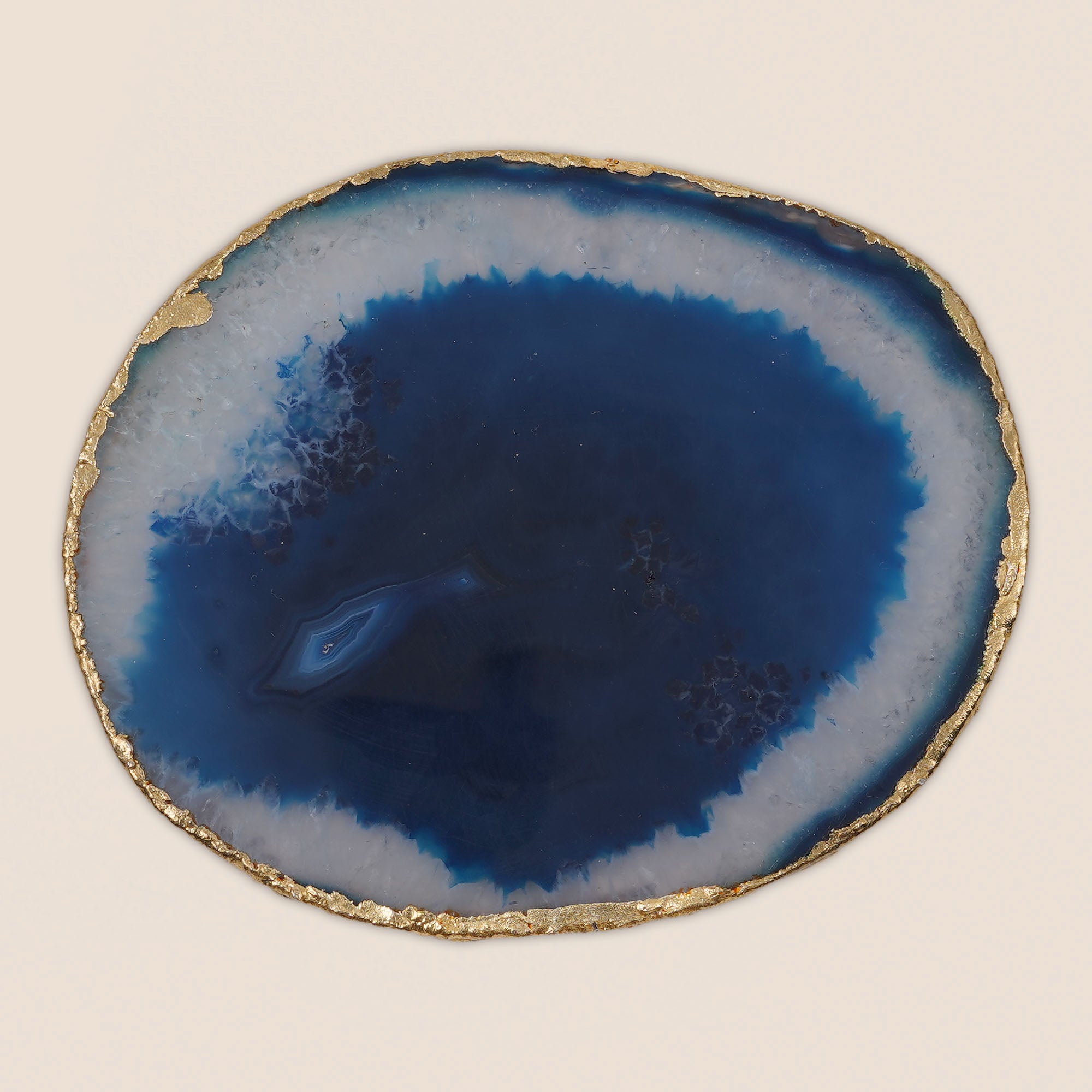 Blue Agate Coaster (Set of 2)