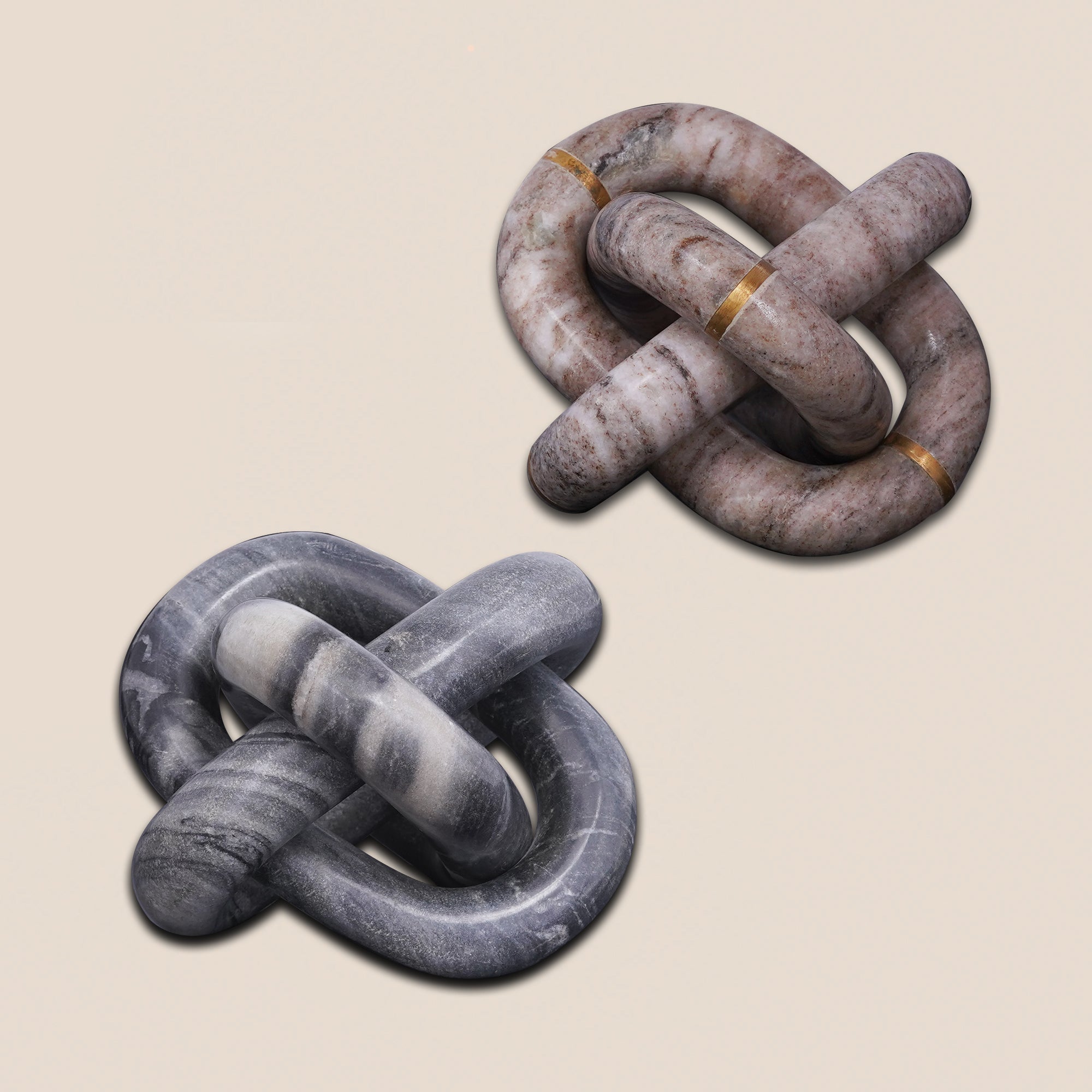 Grey Marble Knot Accent