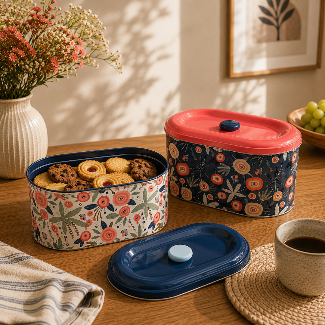 Coral Bloom Storage Boxes - Set 2