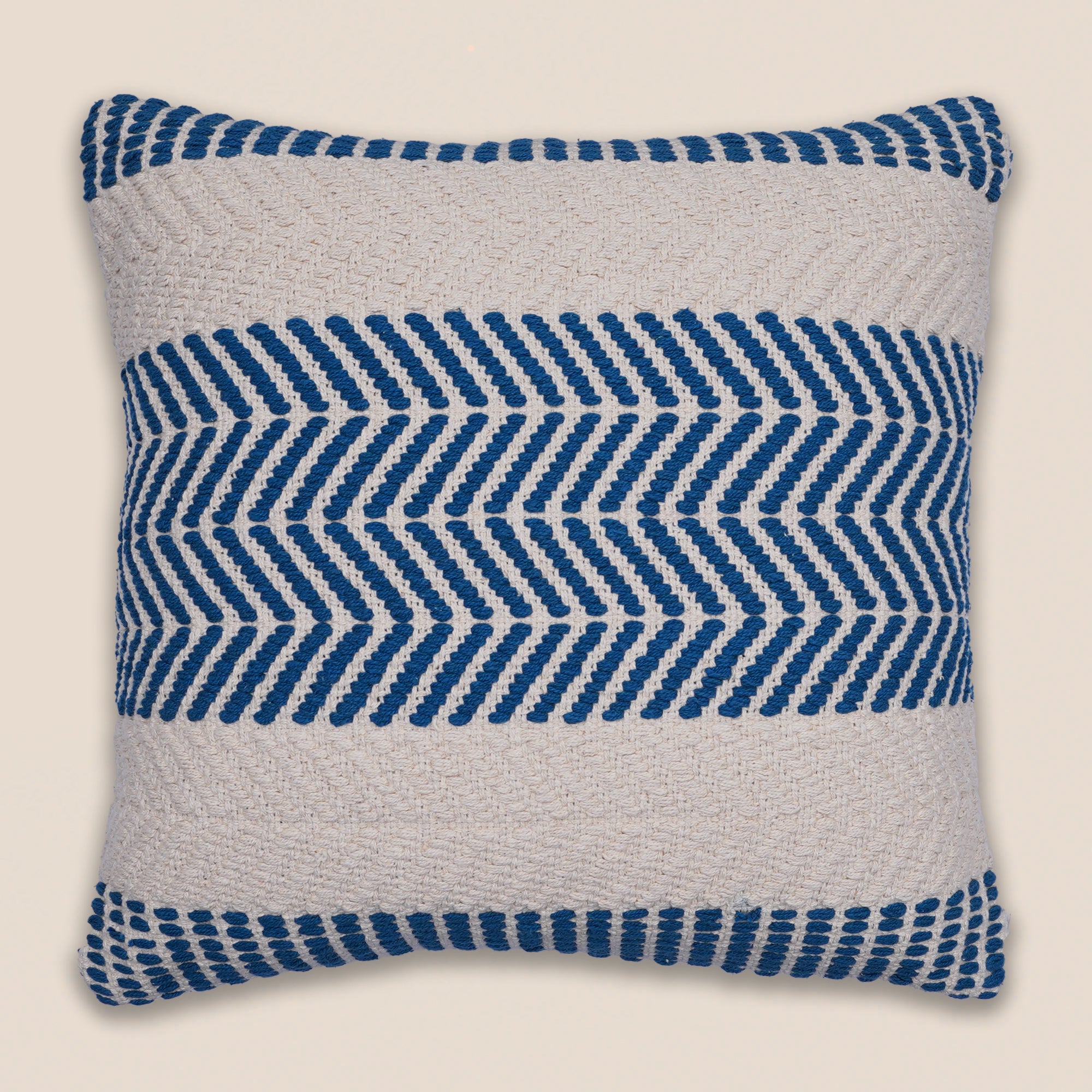 Indigo Rhythm Cushion Cover