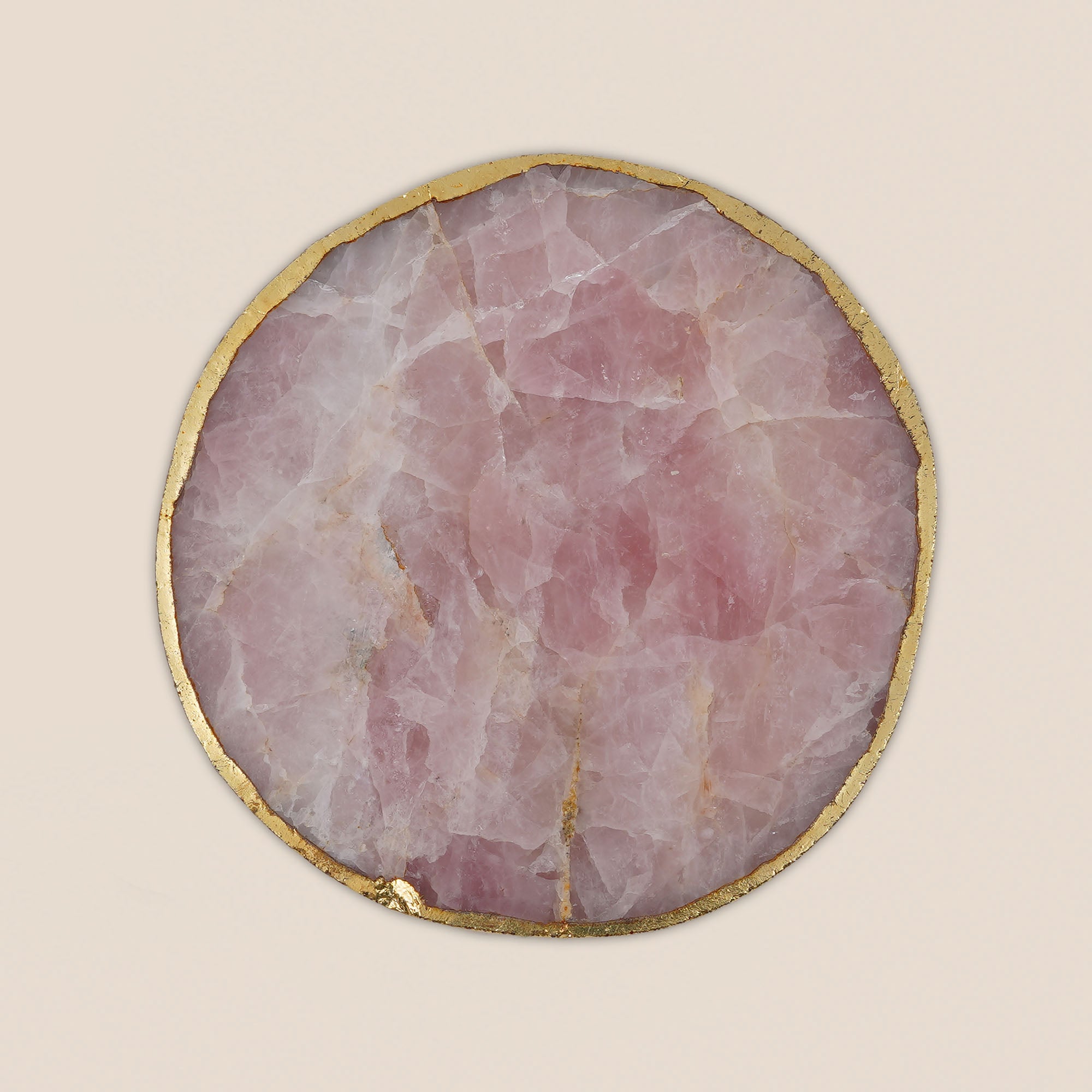 Rose Quartz Coaster (Set of 2)