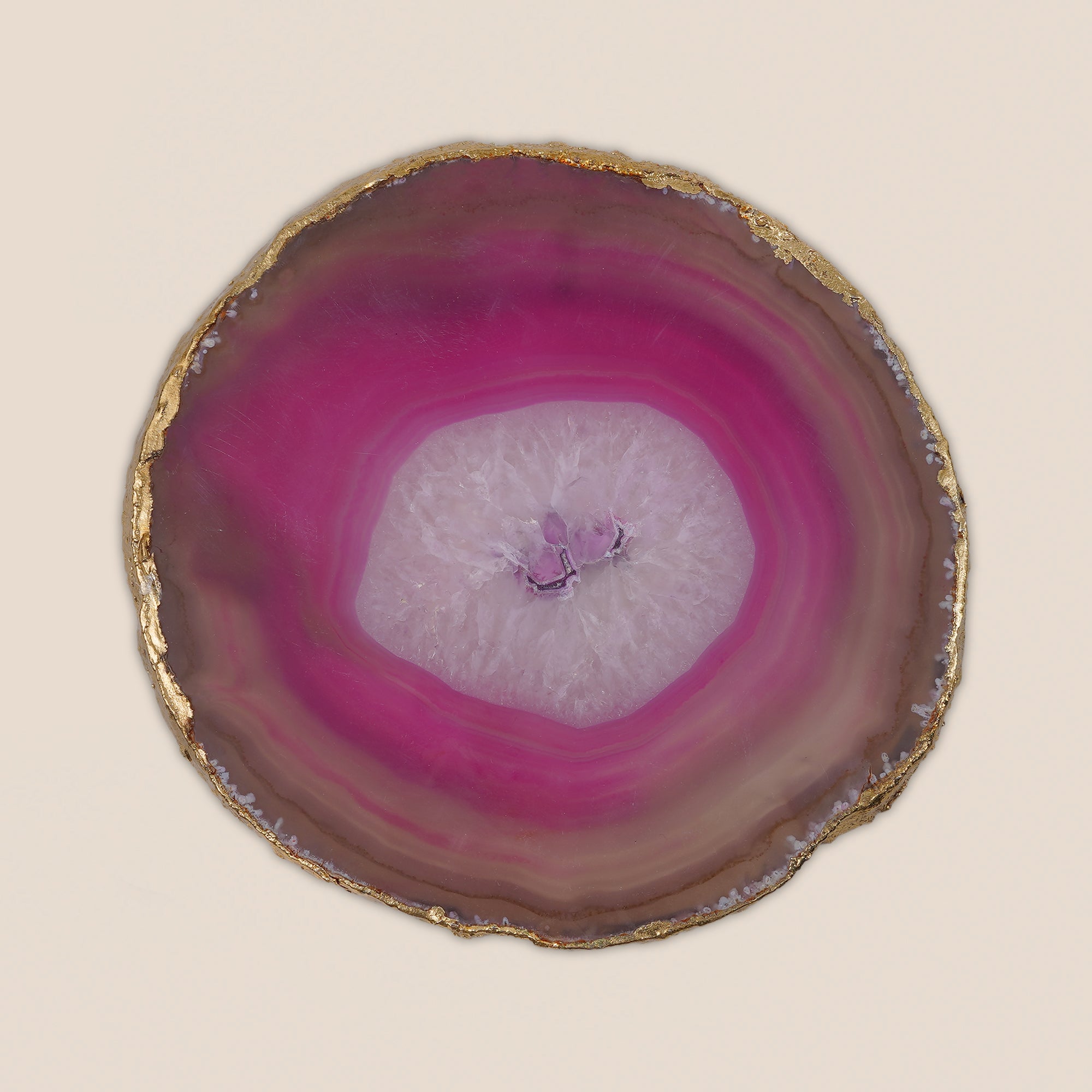 Pink Agate Coaster (Set of 2)