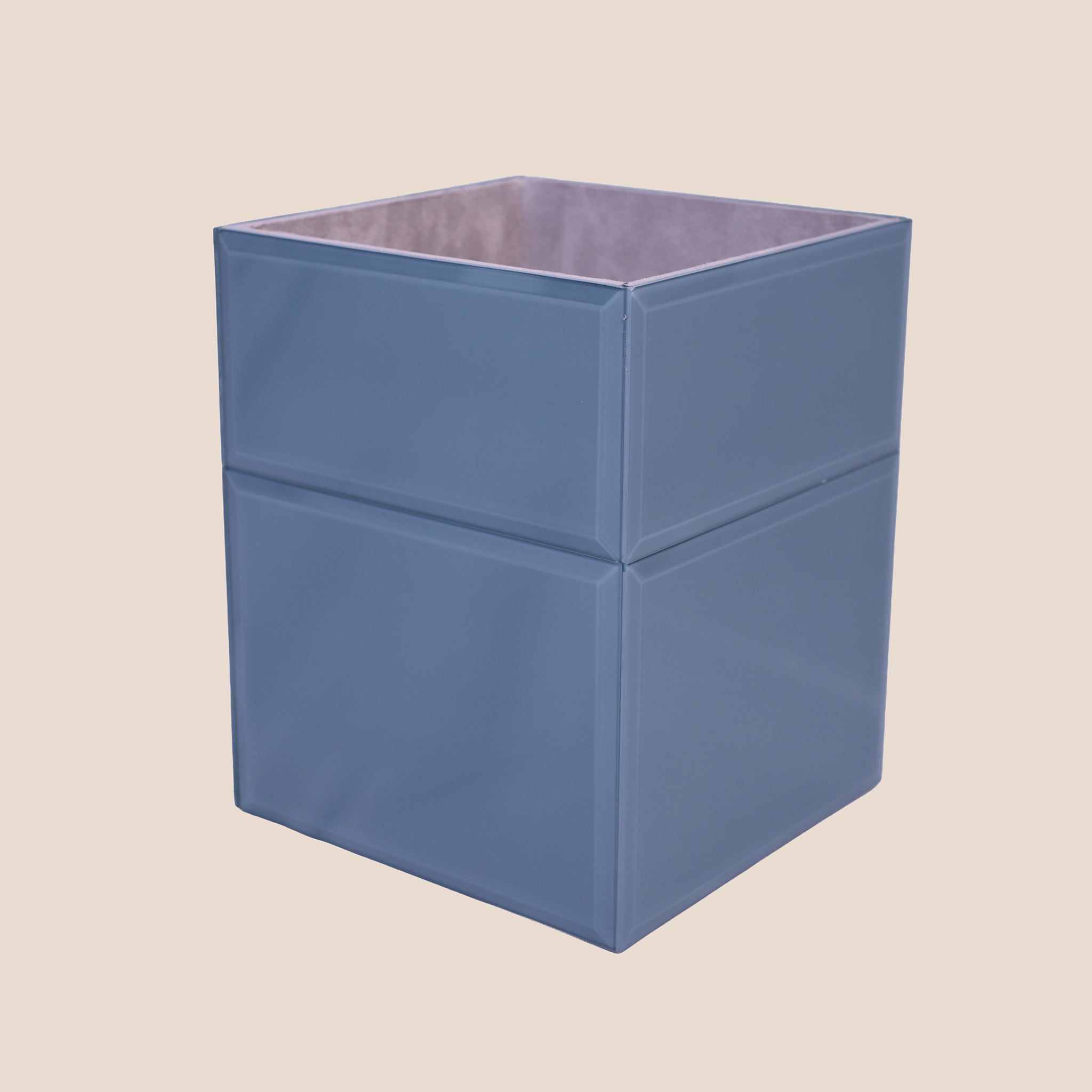 Grey Glass Bin