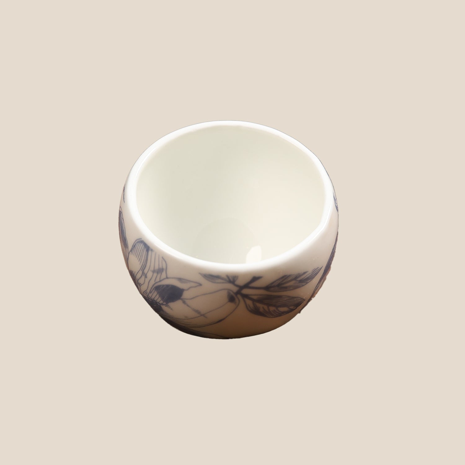 Seren Bone China Snack Platter with Dip Bowl