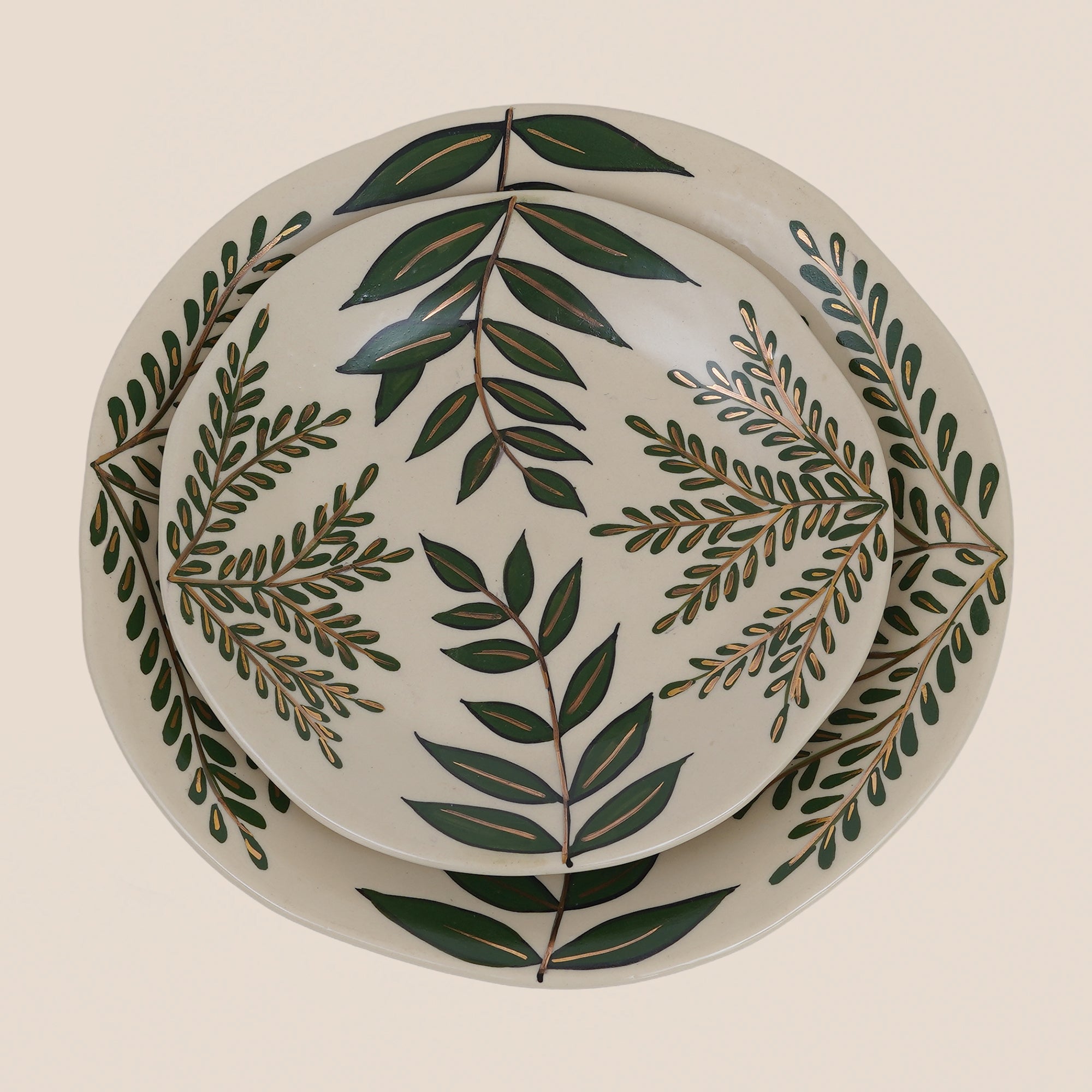 The Forest Collection 24 k Gold Plated– Half Plate