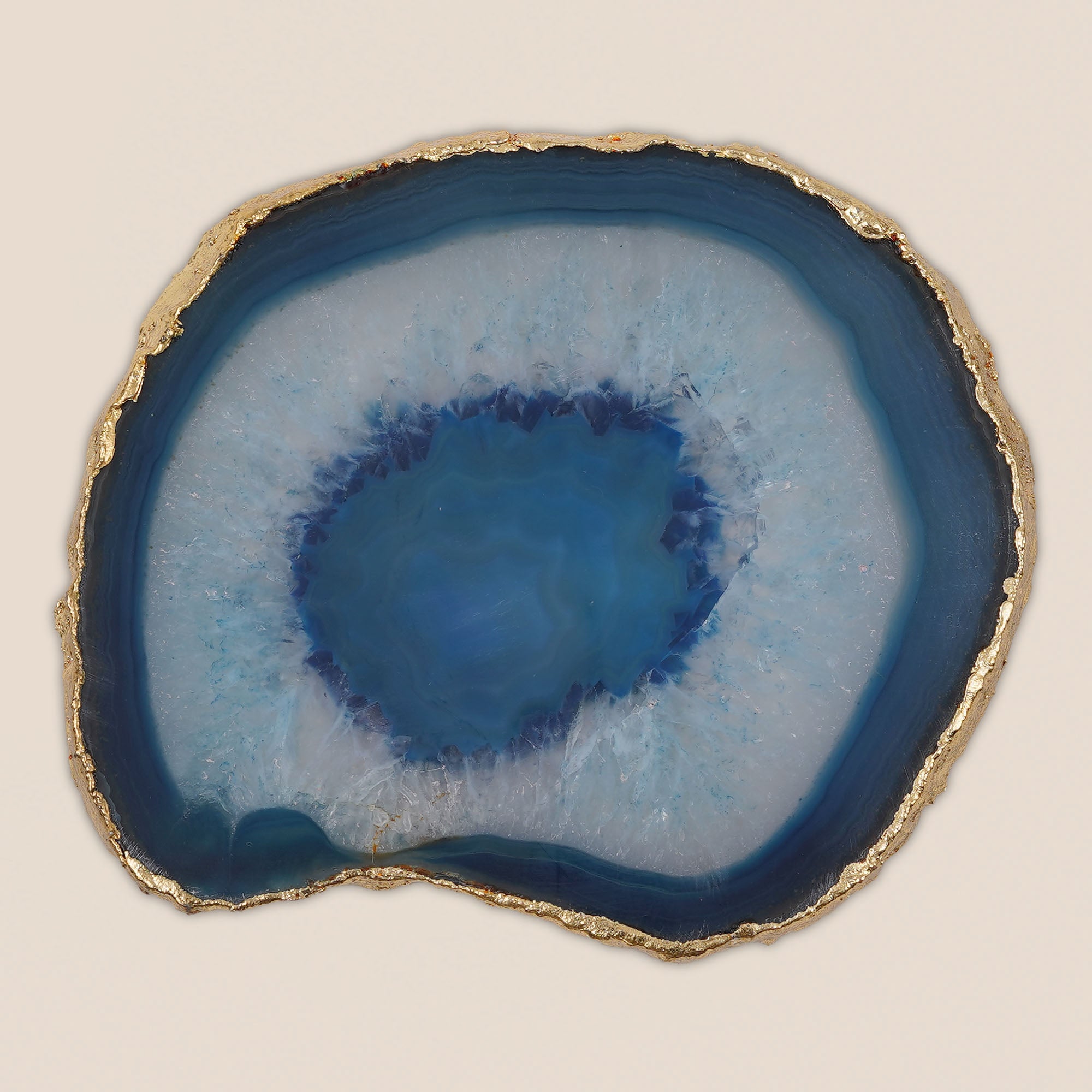Blue Agate Coaster (Set of 2)