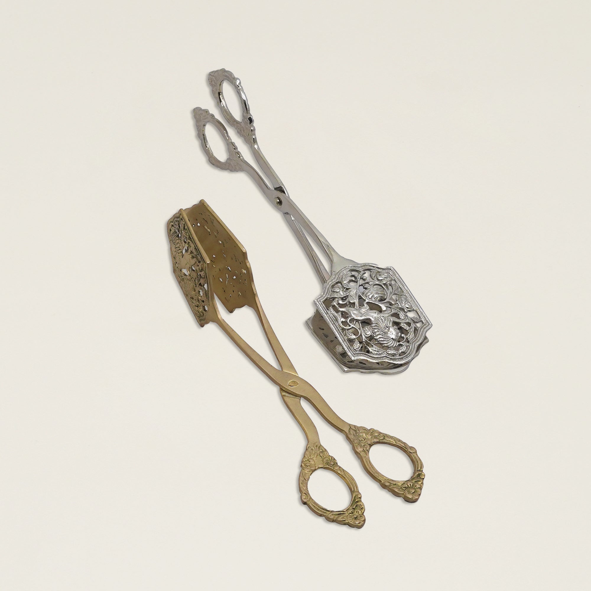 Regal Filigree Brass Pastry Tong