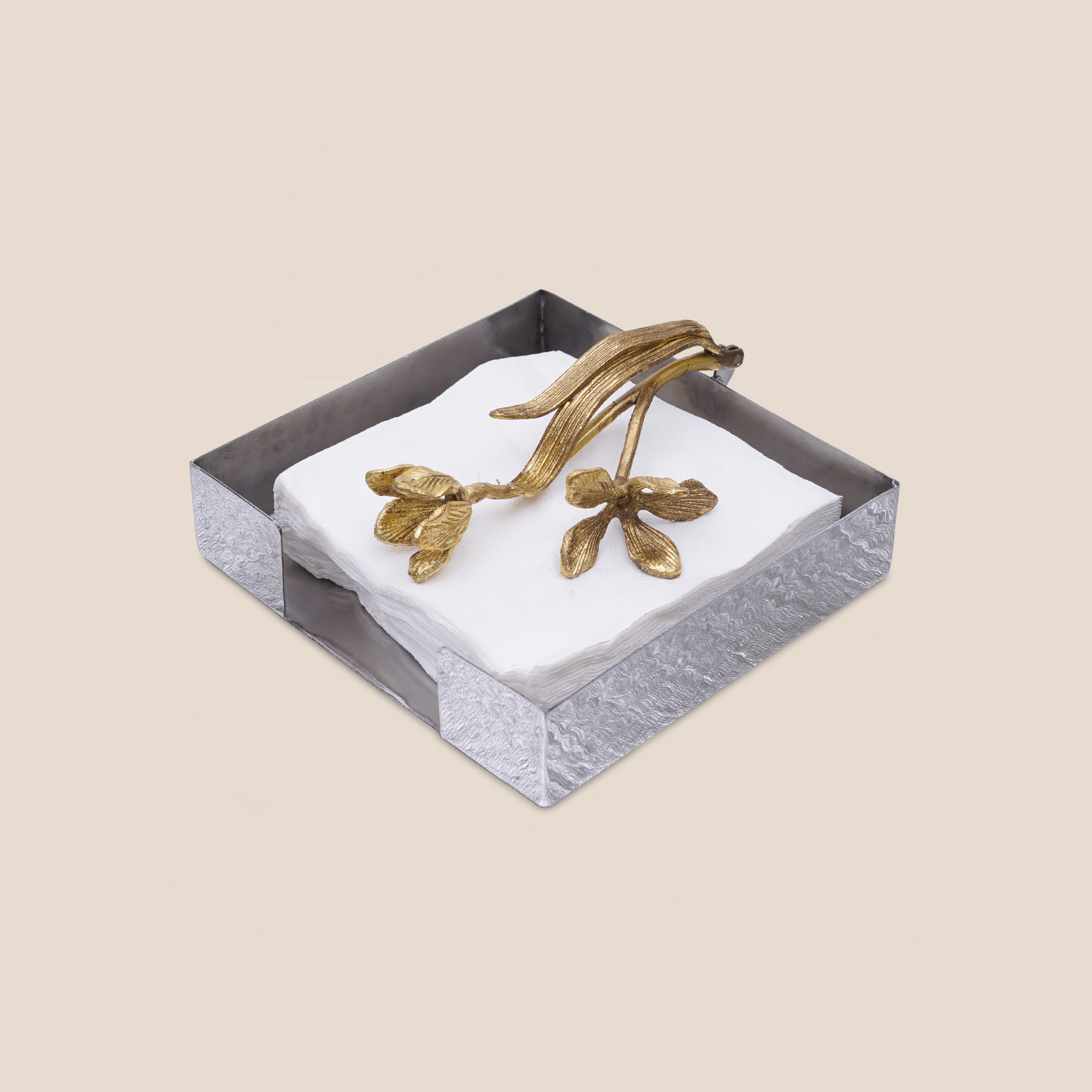 Iris Bloom Napkin Holder (Cocktail)