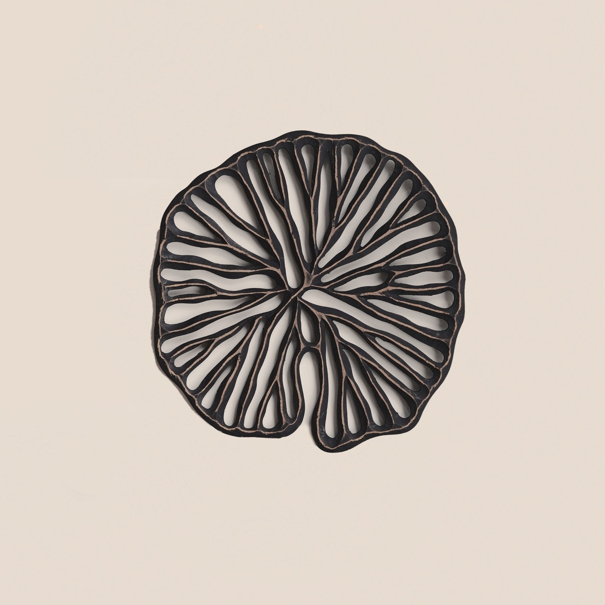 Lotus Pad Wooden Wall Art - Large
