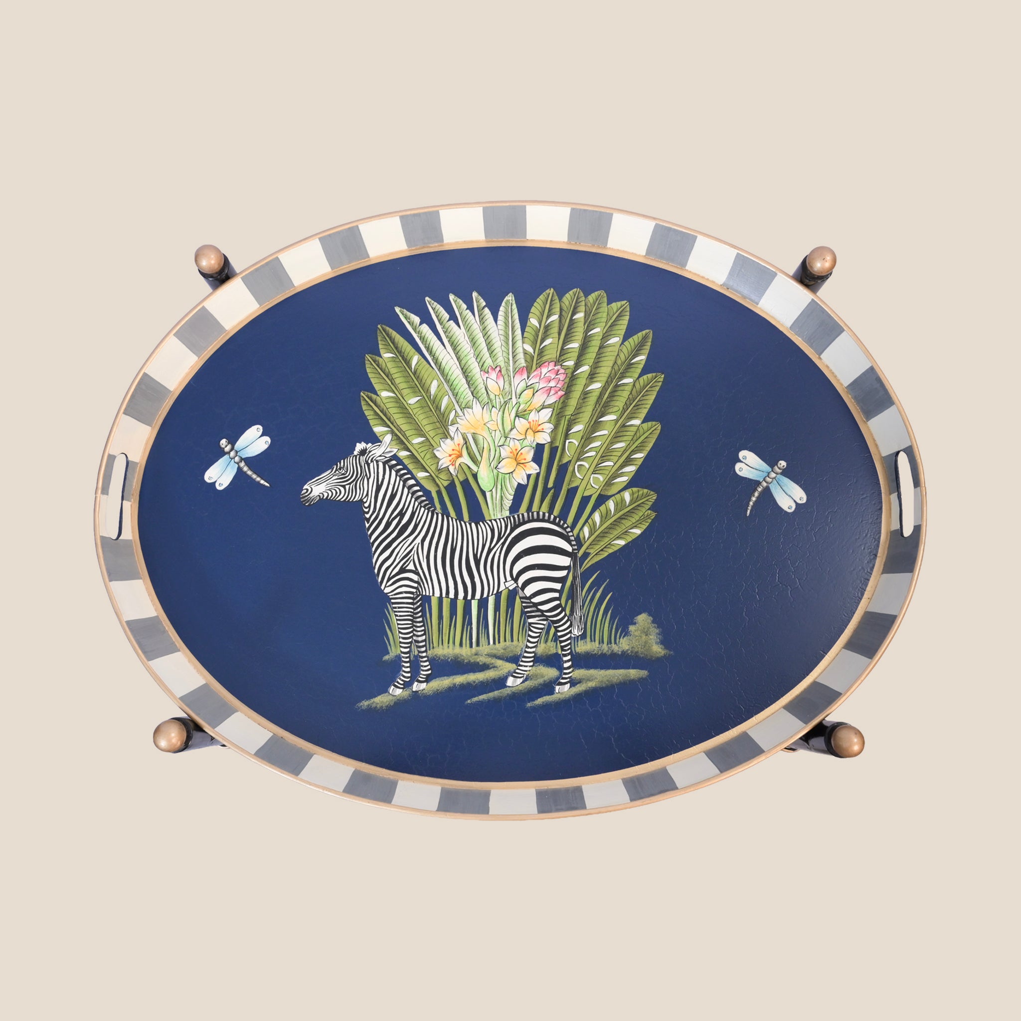 Wild Atlas Butler Table - Zebra
