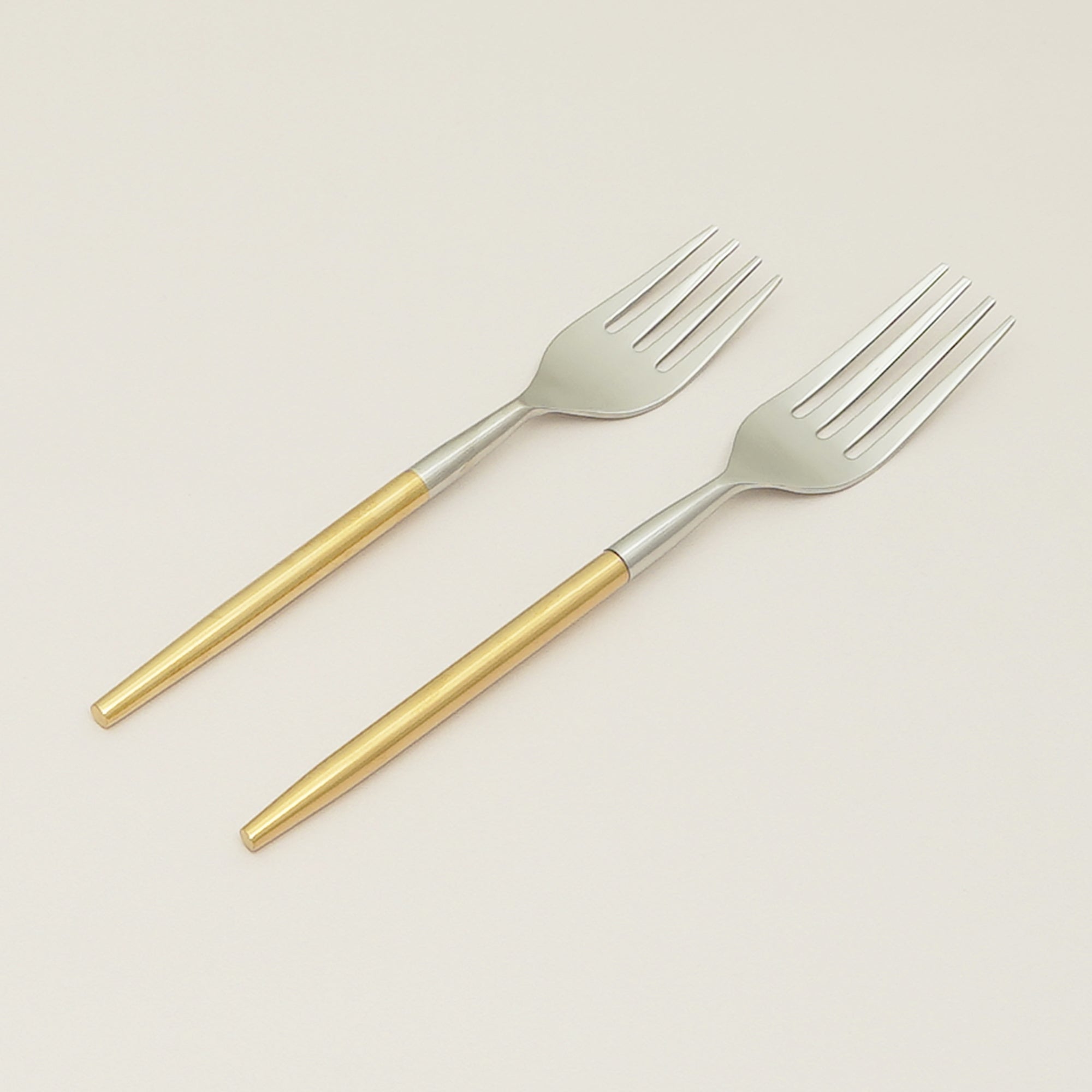 Luxe Duo-Tone Dinner Fork Set – 6 Pieces