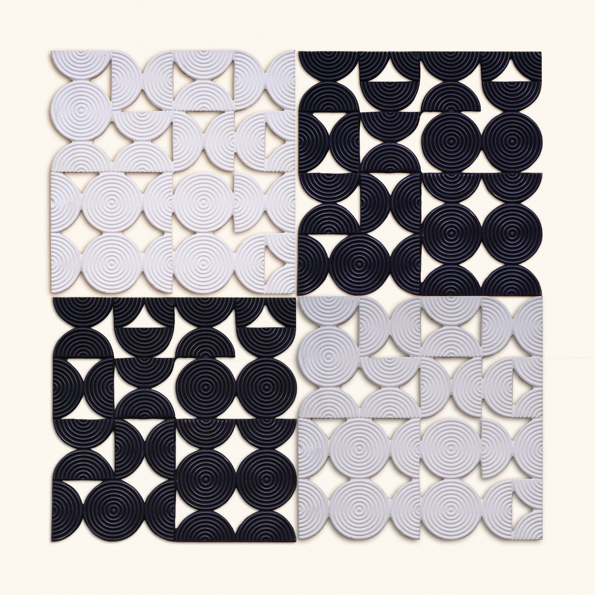 Orbit Wooden Wall Panels - Black