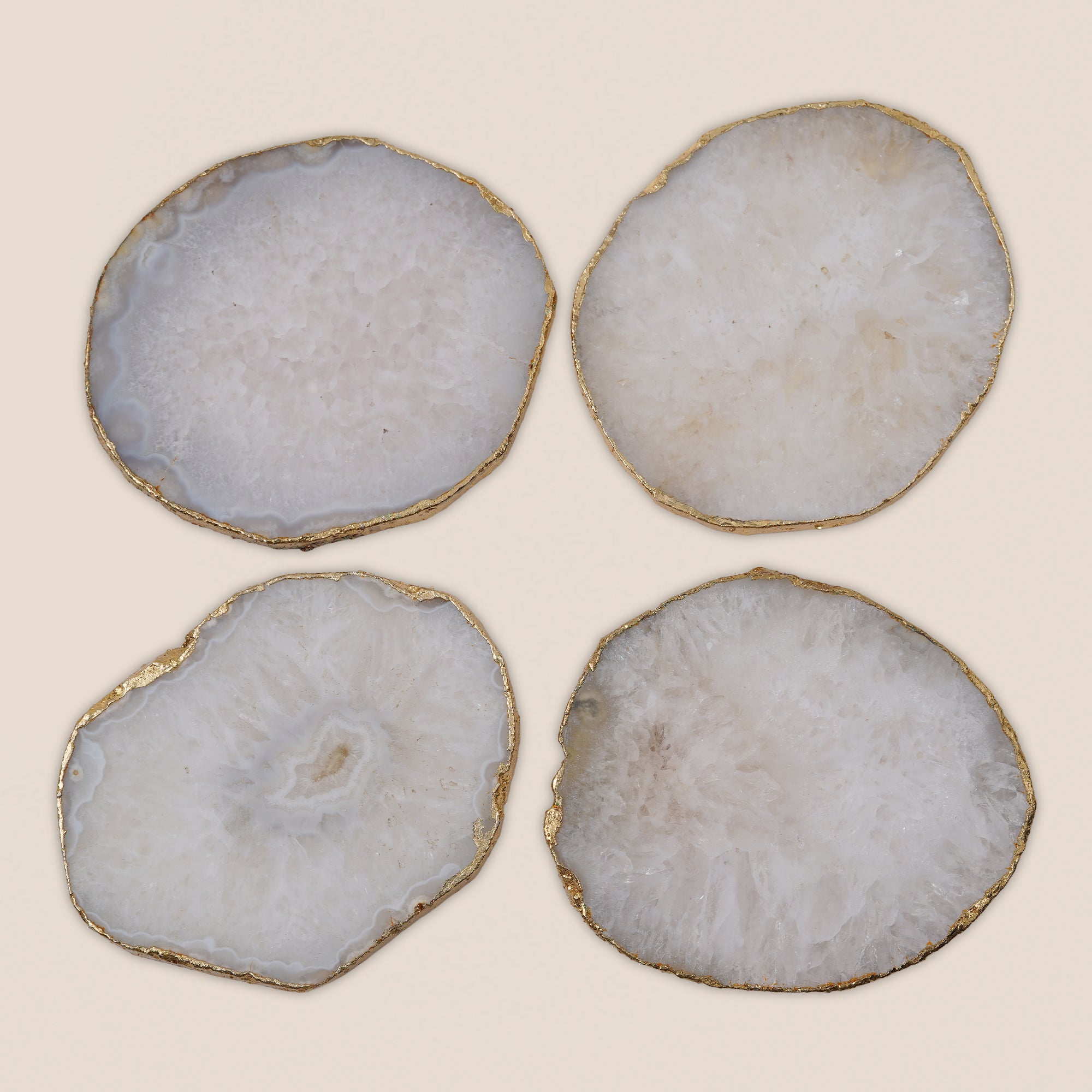 White Quartz Coaster (Set of 2)