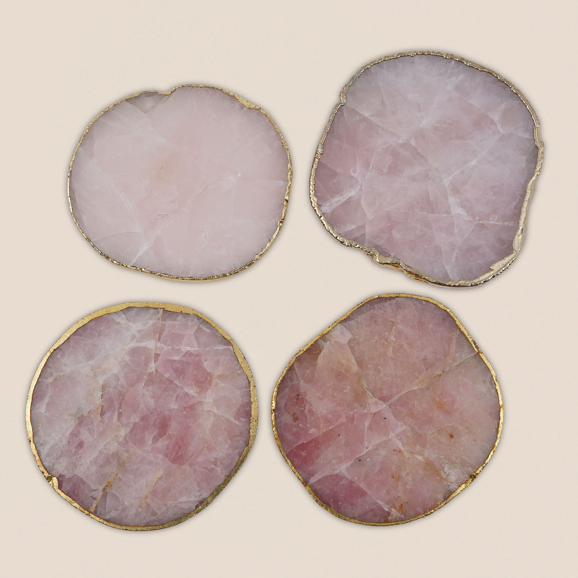 Rose Quartz Coaster (Set of 2)