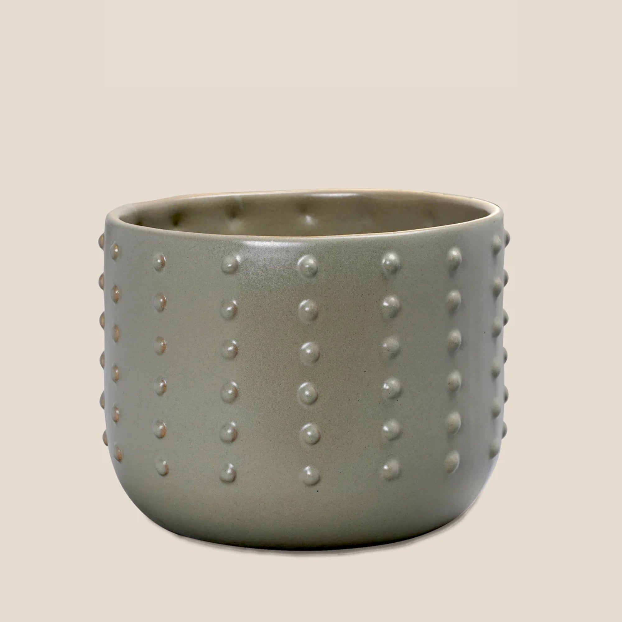 The Grey Pebble Dot Planter