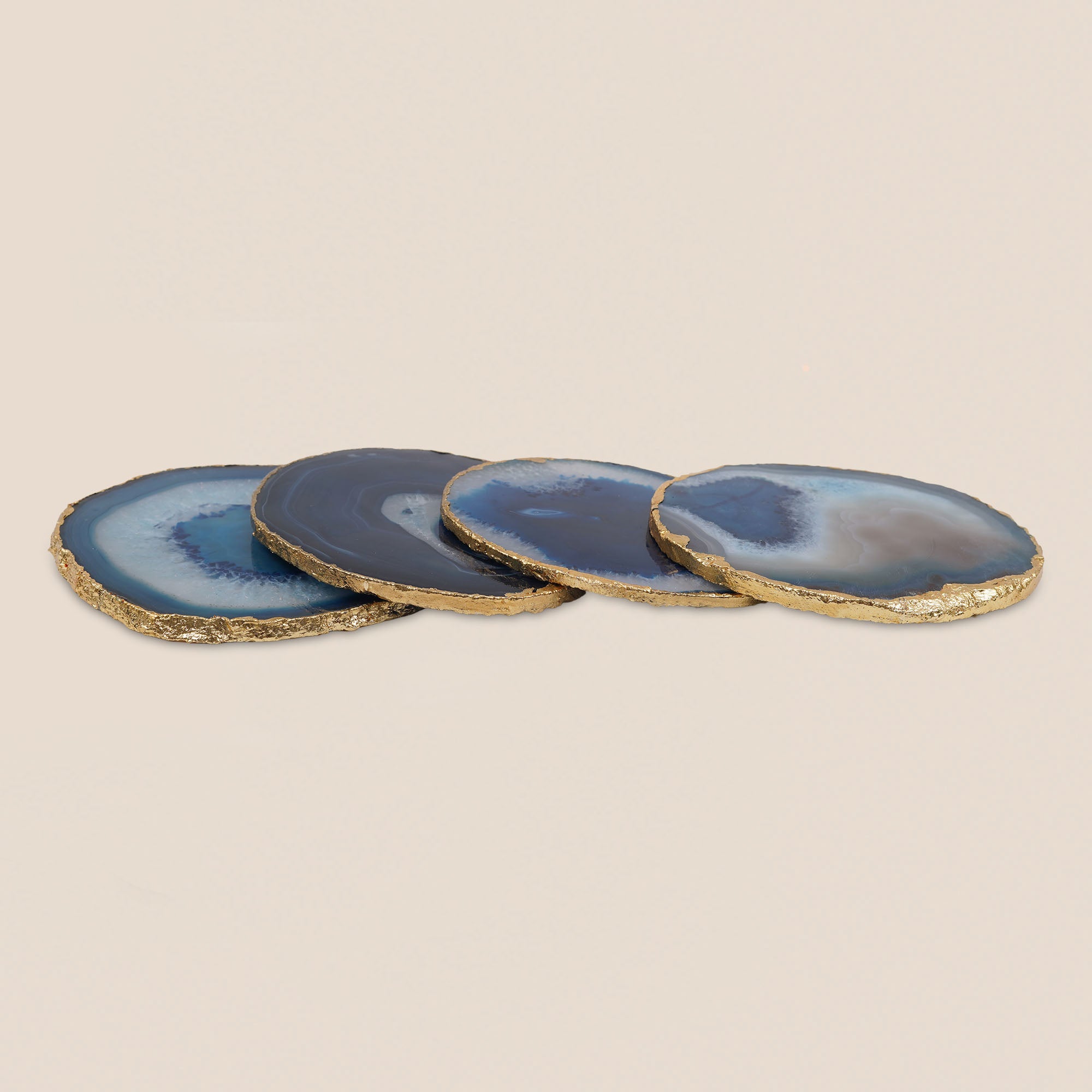 Blue Agate Coaster (Set of 2)