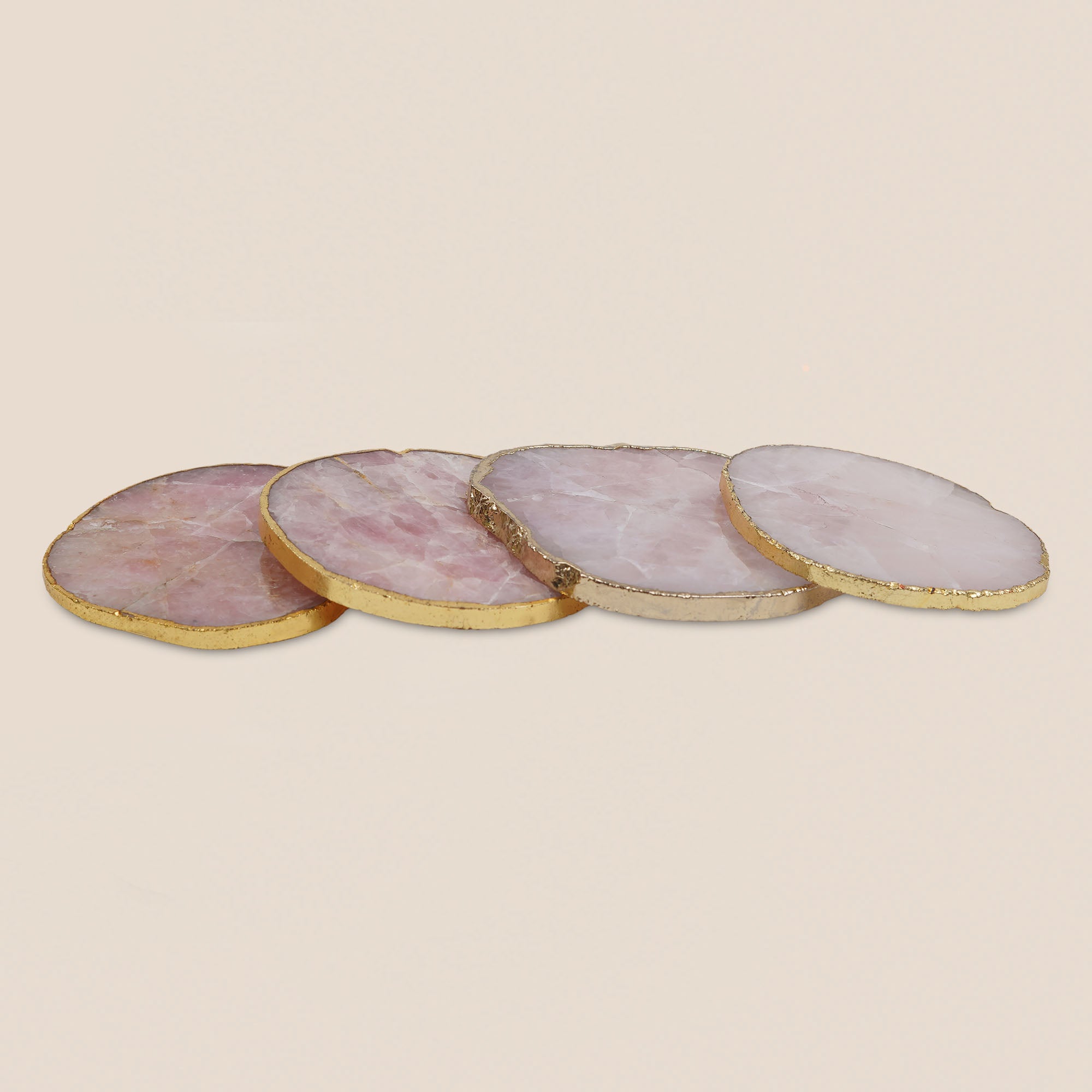 Rose Quartz Coaster (Set of 2)