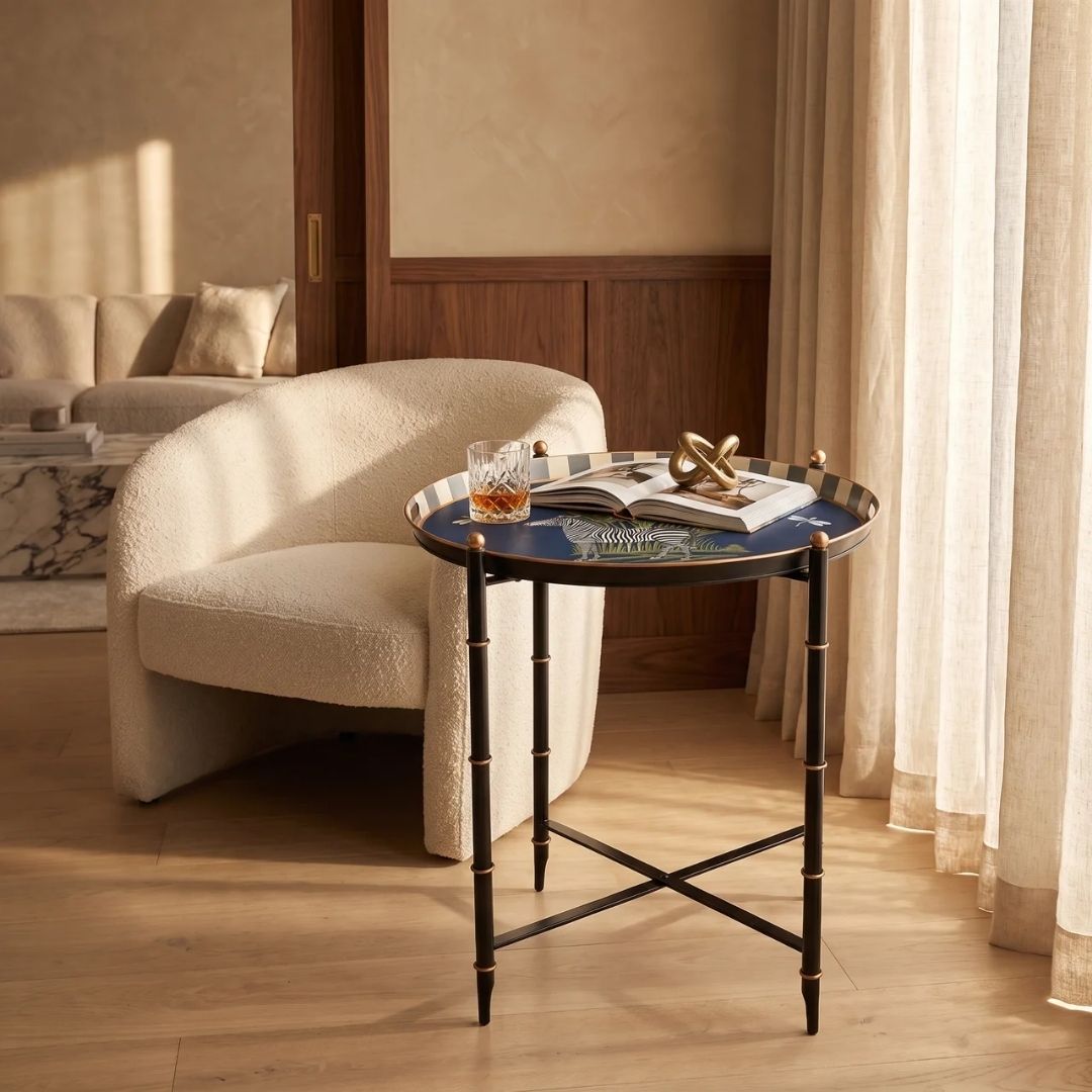 Wild Atlas Butler Table - Zebra