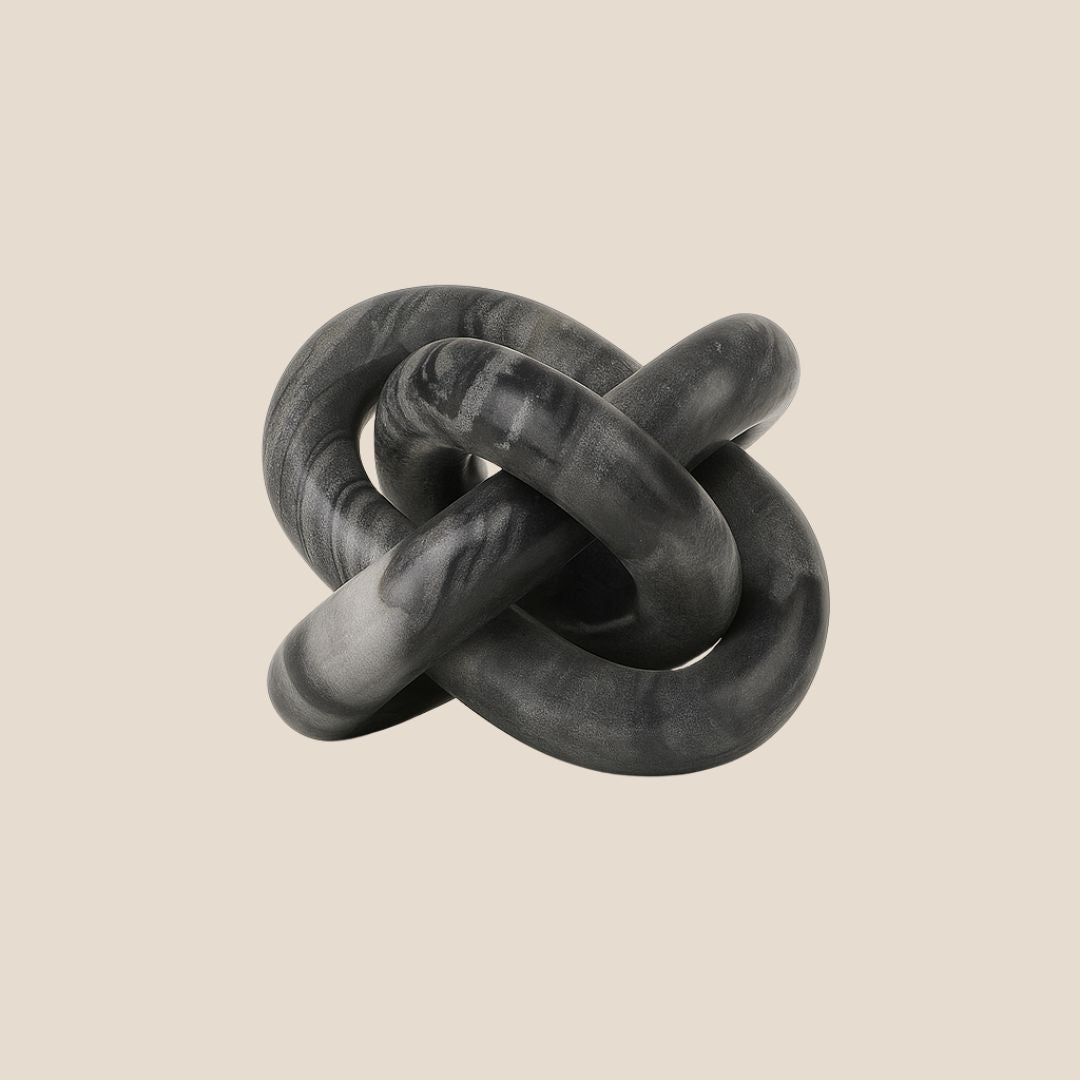Grey Marble Knot Accent