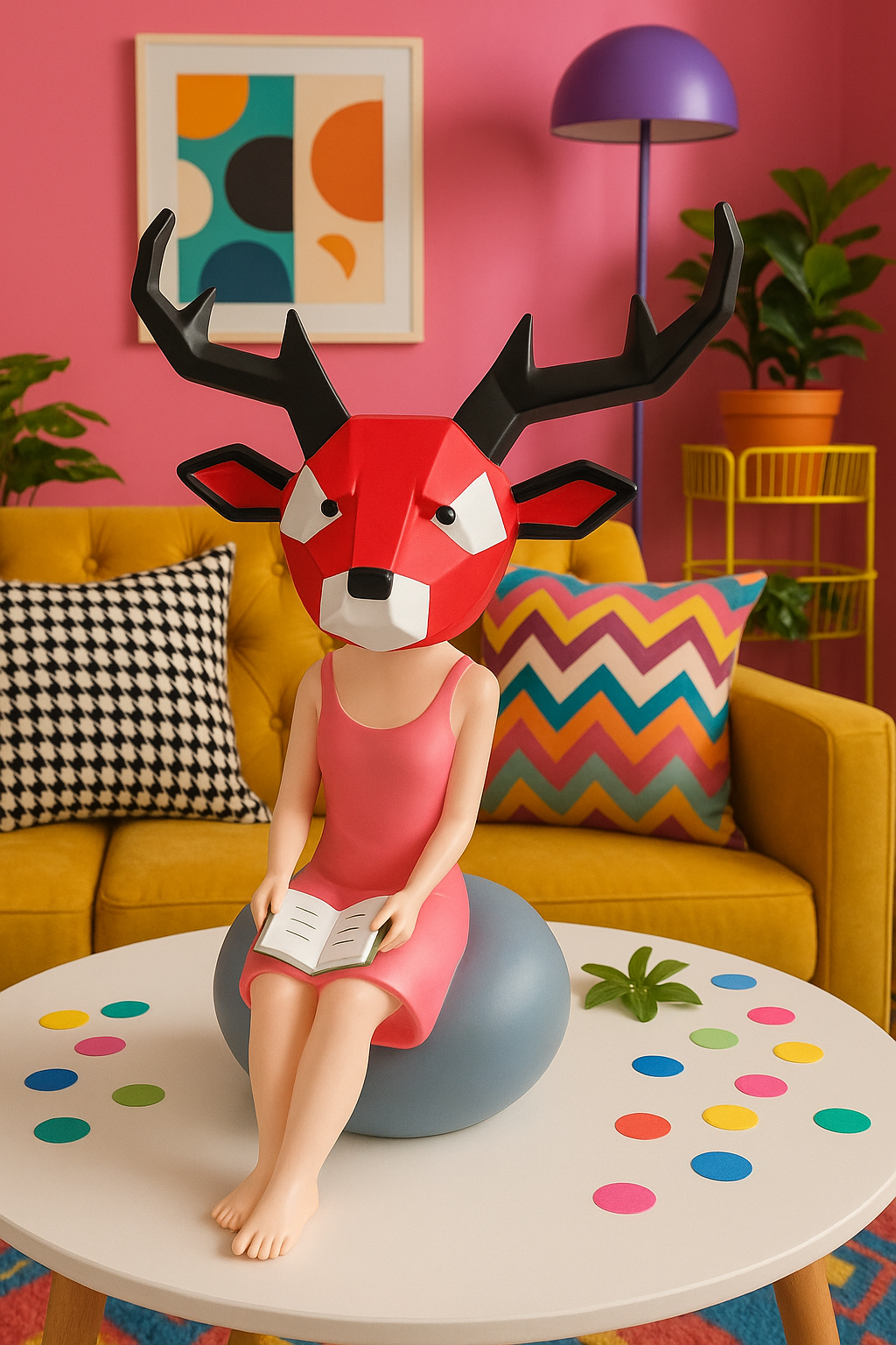 Whimsical Reader Figurine