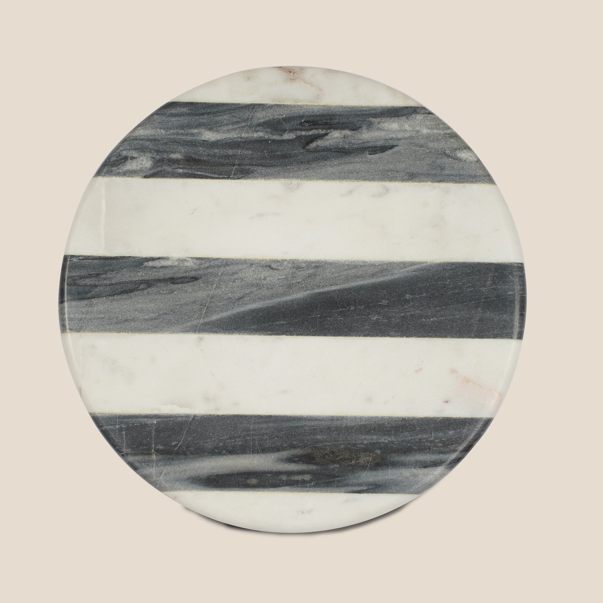 Striped Marble Serving Platter