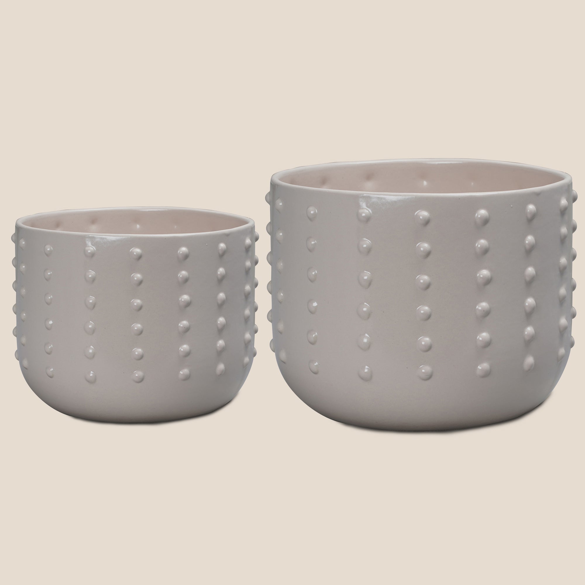 The ivory Pebble Dot Planter