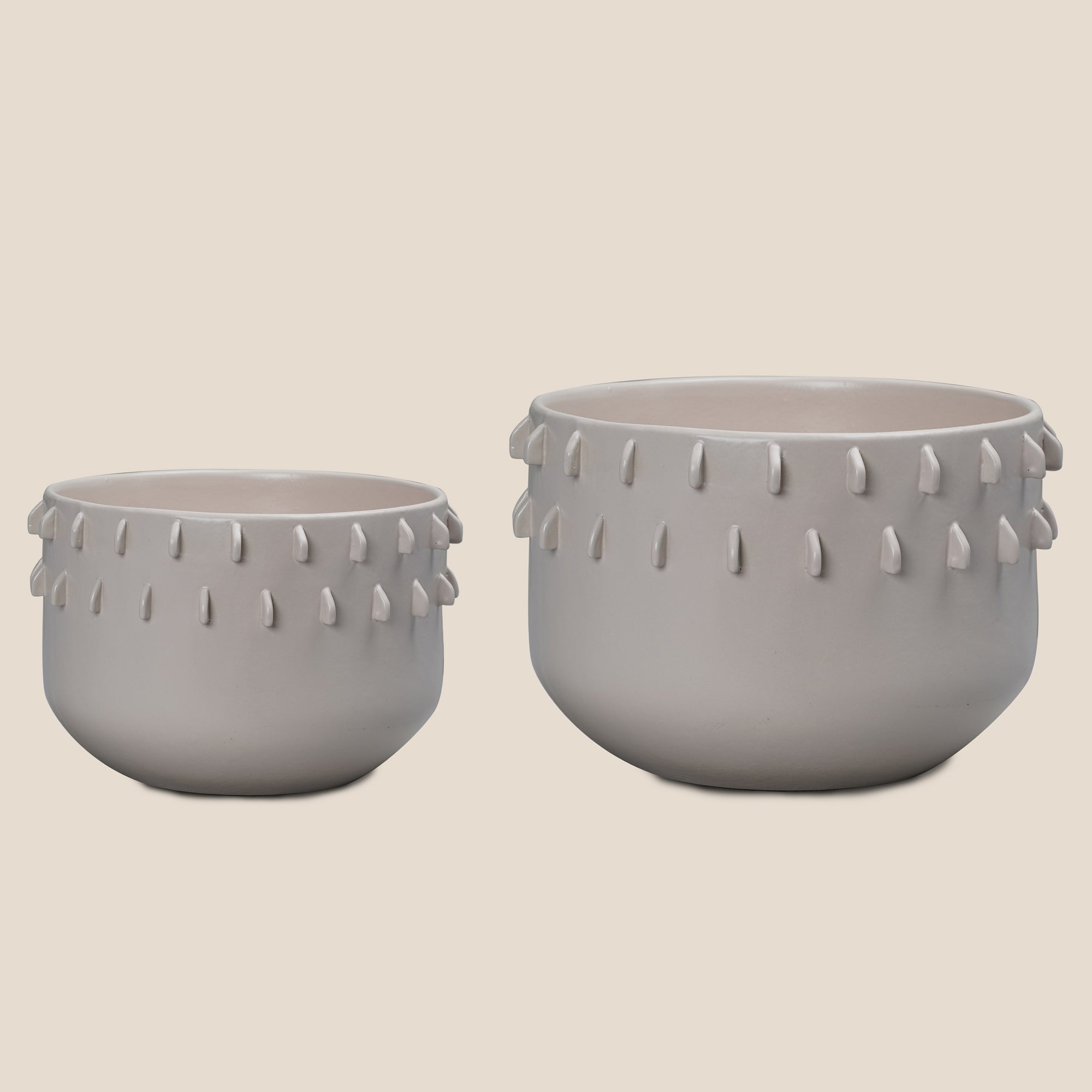 The Spiked Terra Ivory Planter - Large