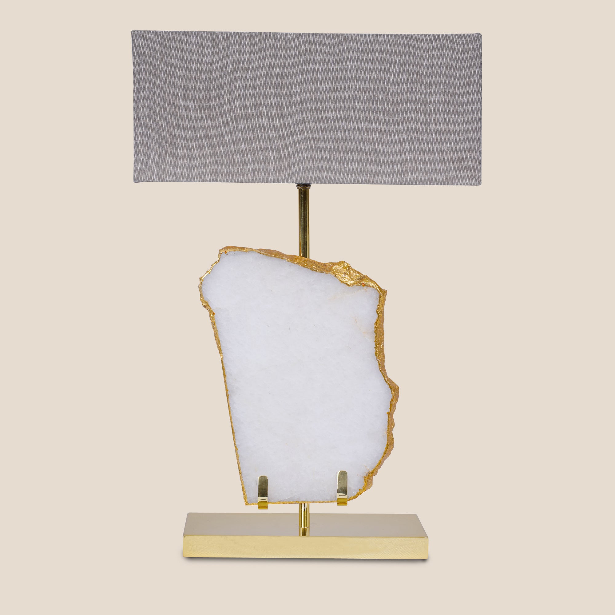 Ivory Quartz Elegance Table Lamp (Only for Delhi NCR)