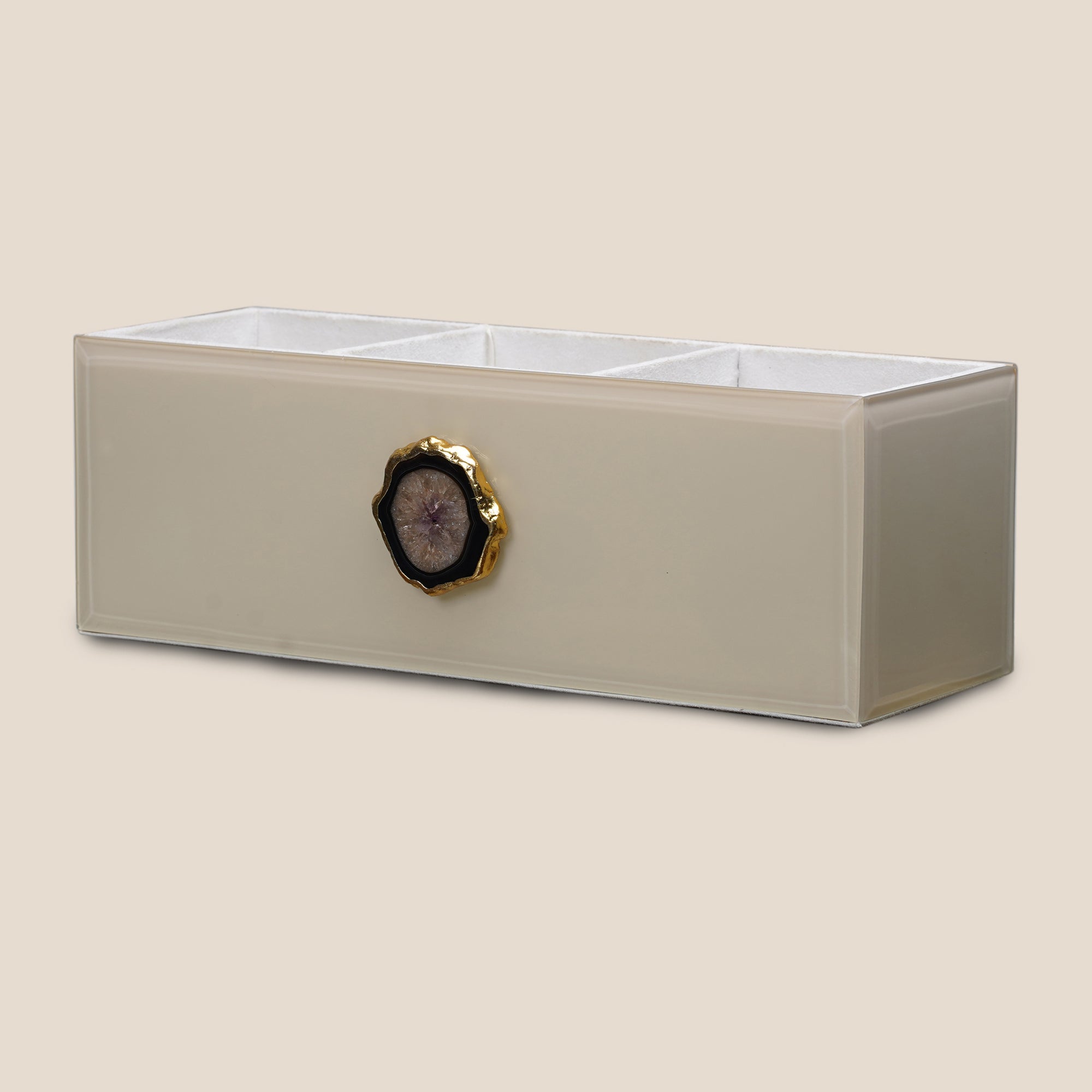 Agate Elegance Cutlery Organizer - IVORY