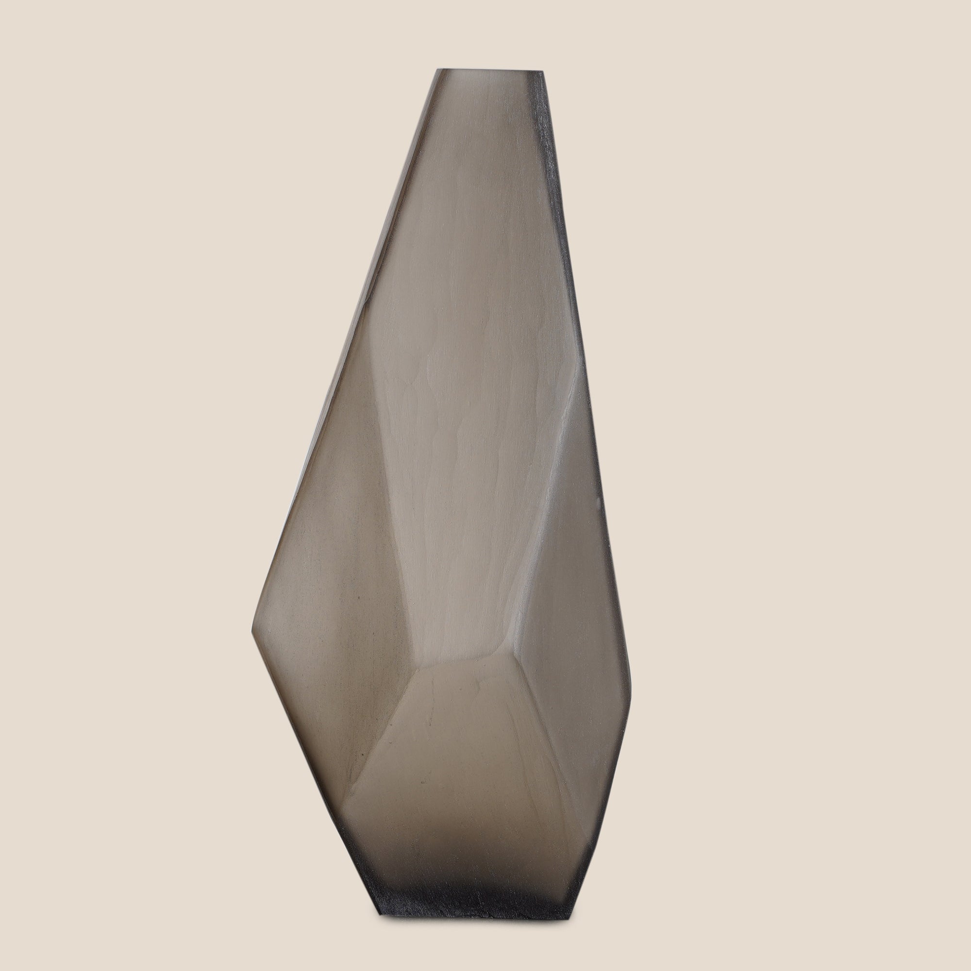 Obsidian Prism Vase