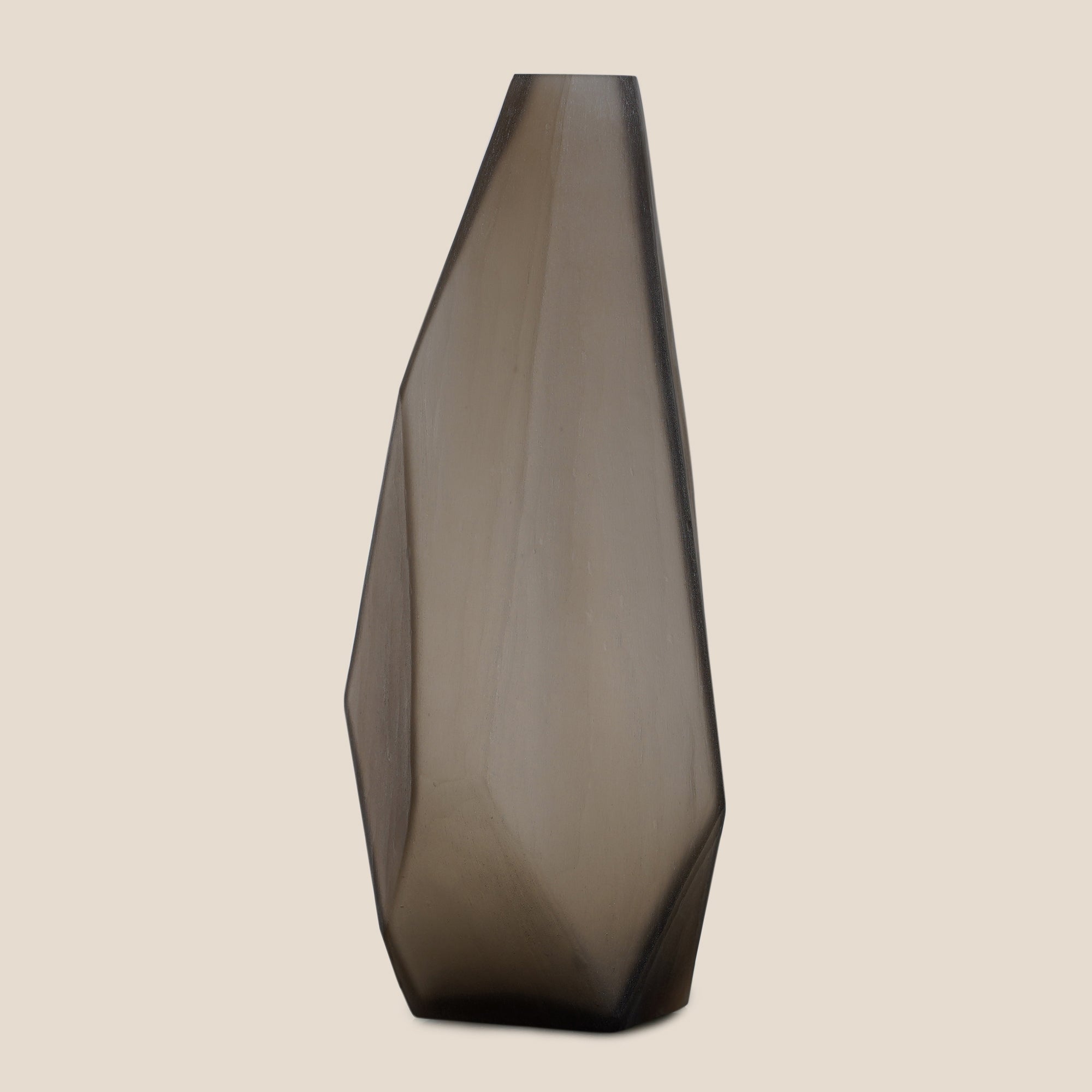Obsidian Prism Vase