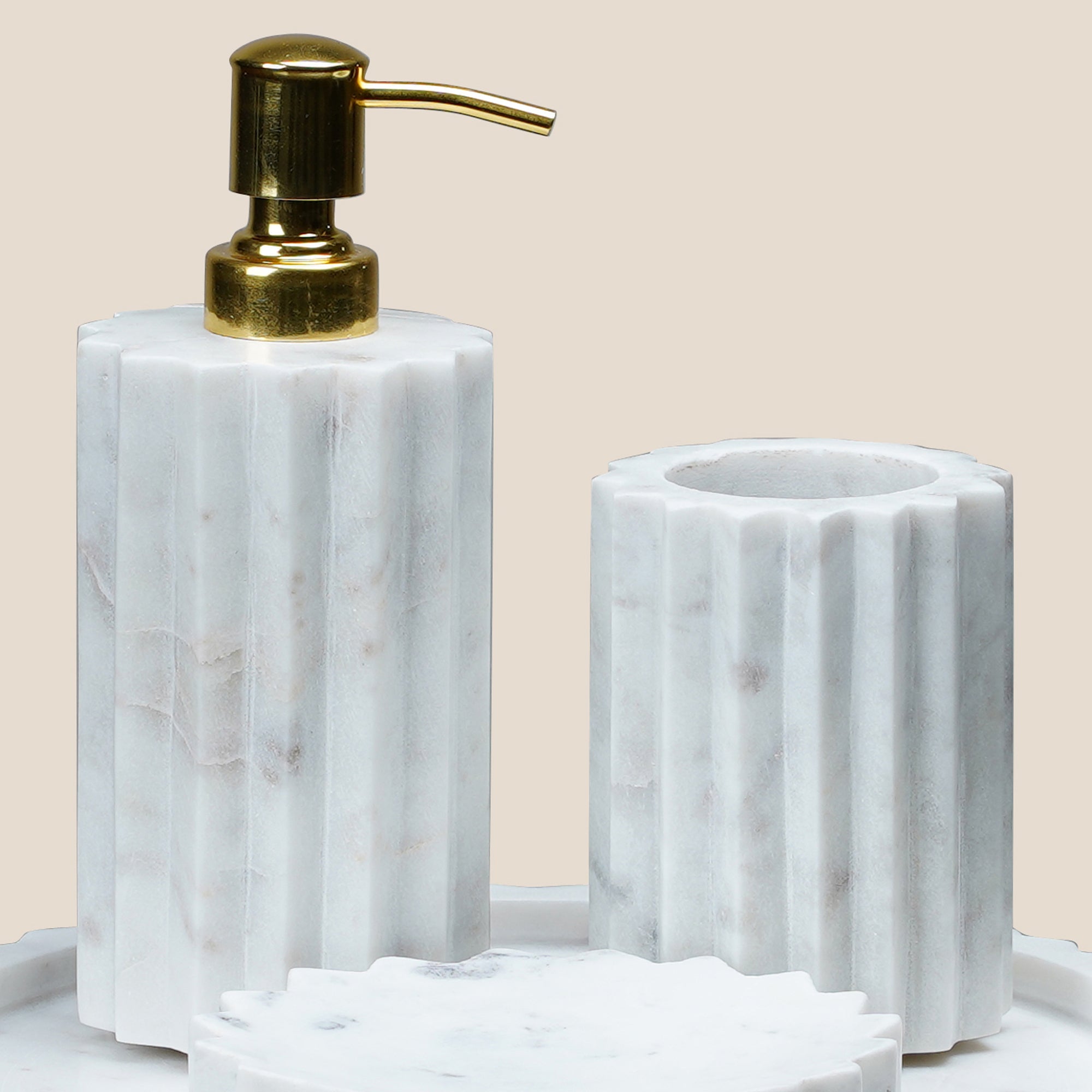 Elegant Marble Bathroom Set