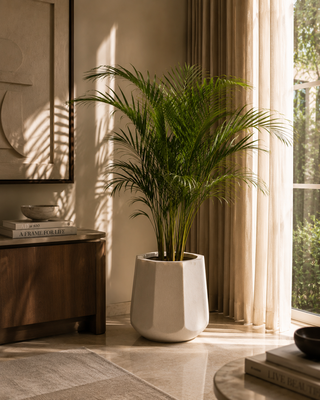 Ivory Facet Planter